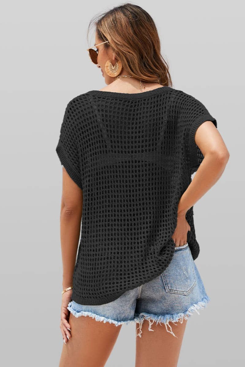 Knit Cover Up Top