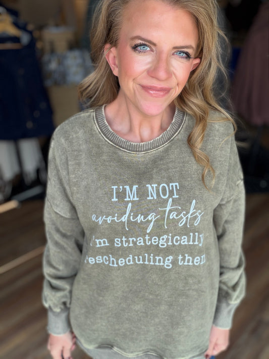Avoiding Tasks Crew Sweatshirt