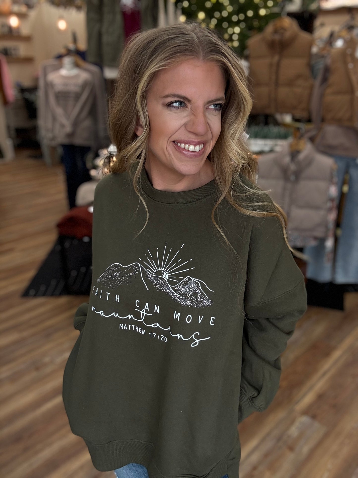 Matthew 17:20 Crew Sweatshirt