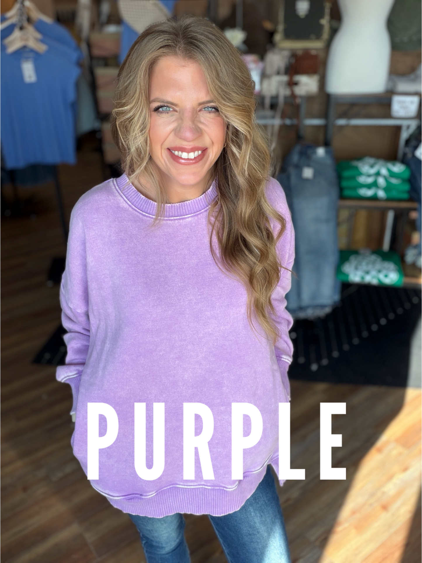 Winner Sweatshirt Acid Wash