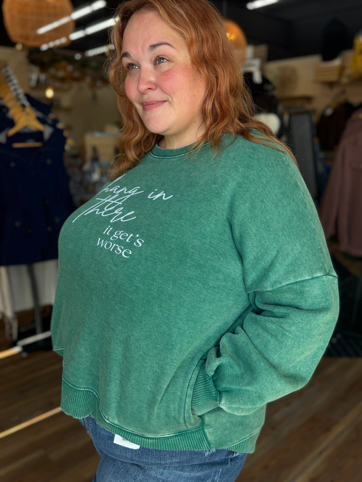 Hang in there Crew Sweatshirt