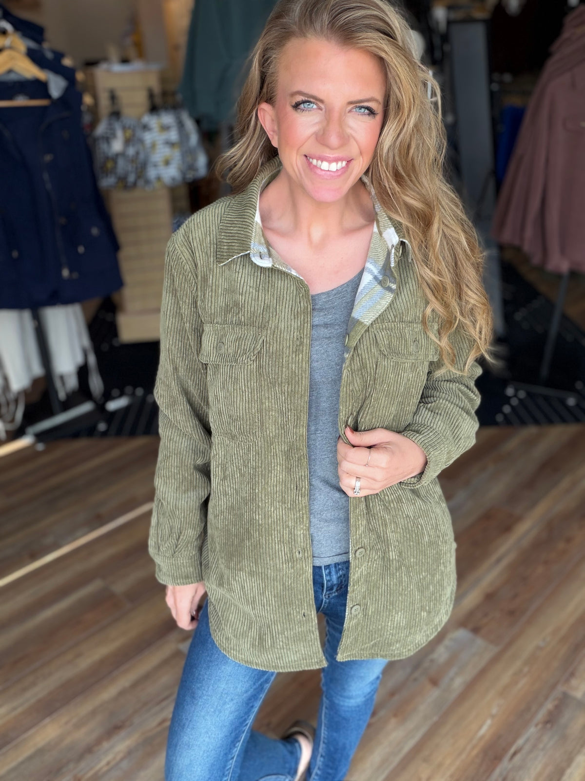 Capable Corduroy Reversible Shacket