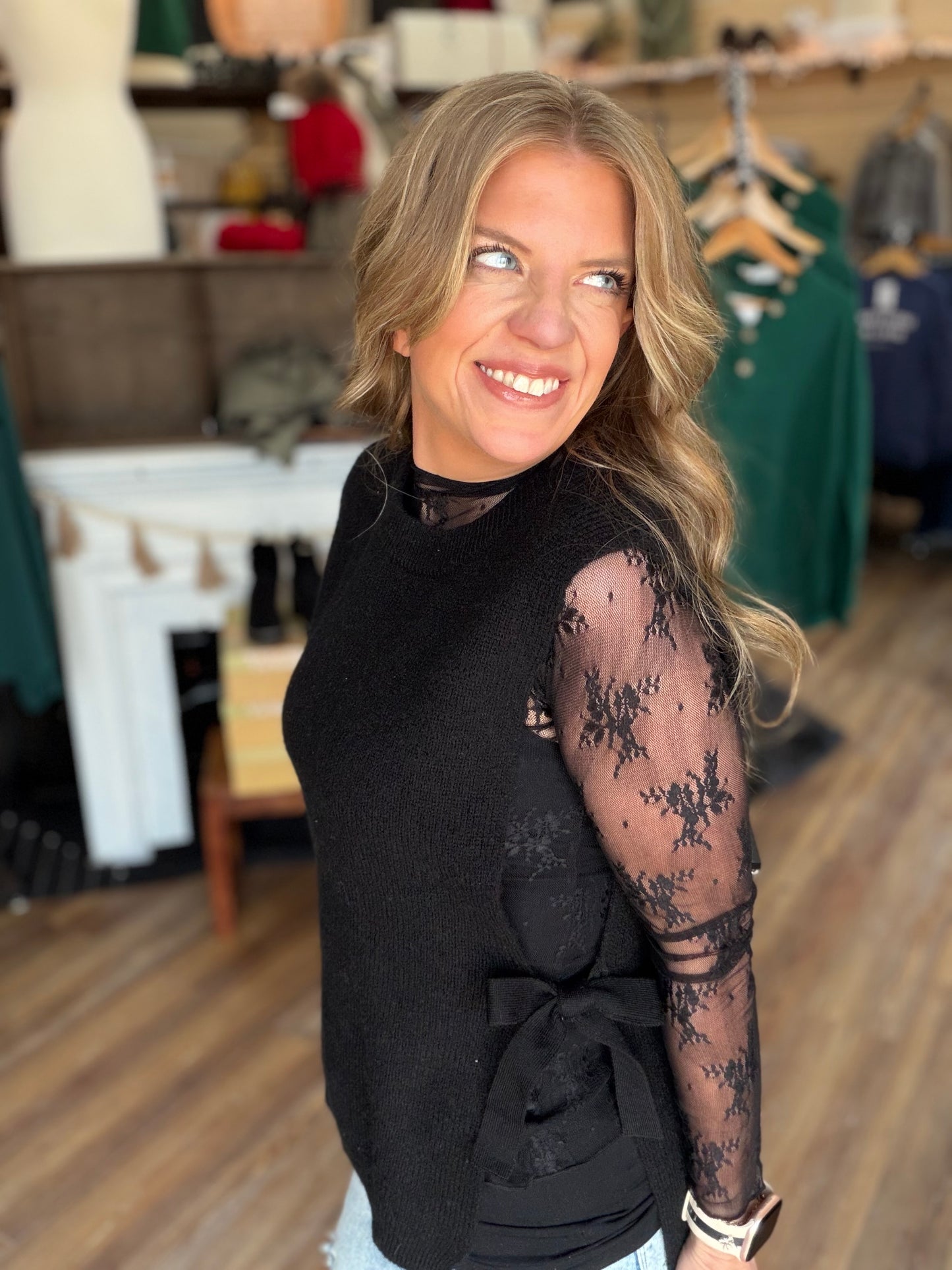 Engaged Side Tie Sweater