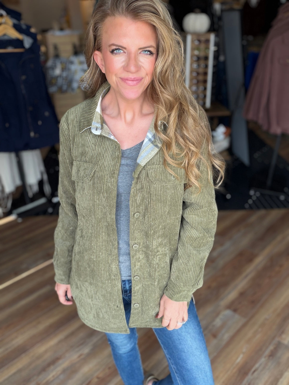 Capable Corduroy Reversible Shacket