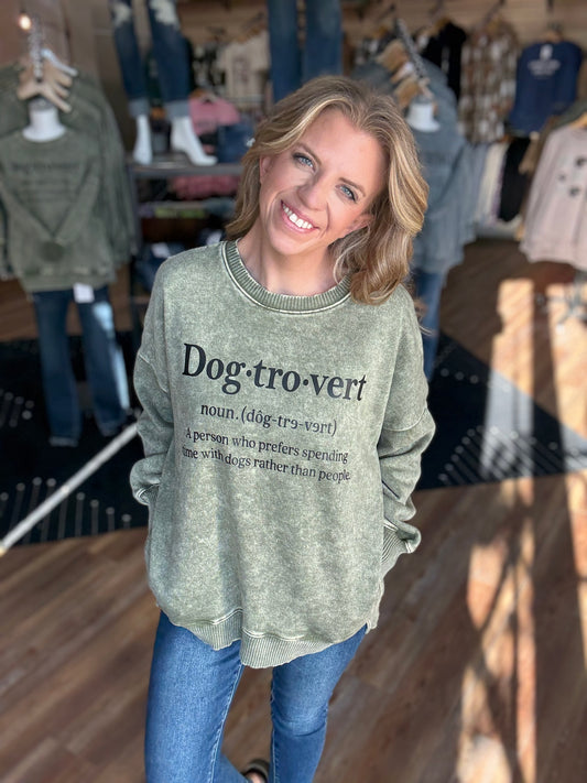 Dog-tro-vert Crew Sweatshirt