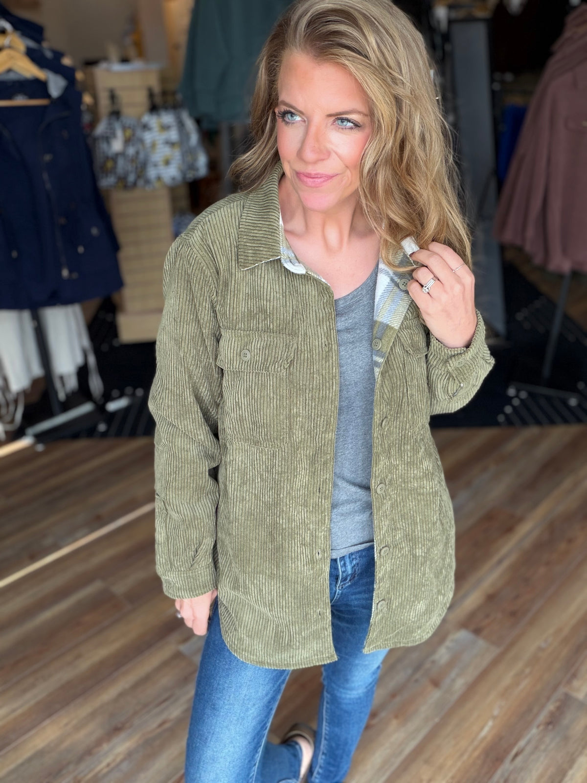 Capable Corduroy Reversible Shacket