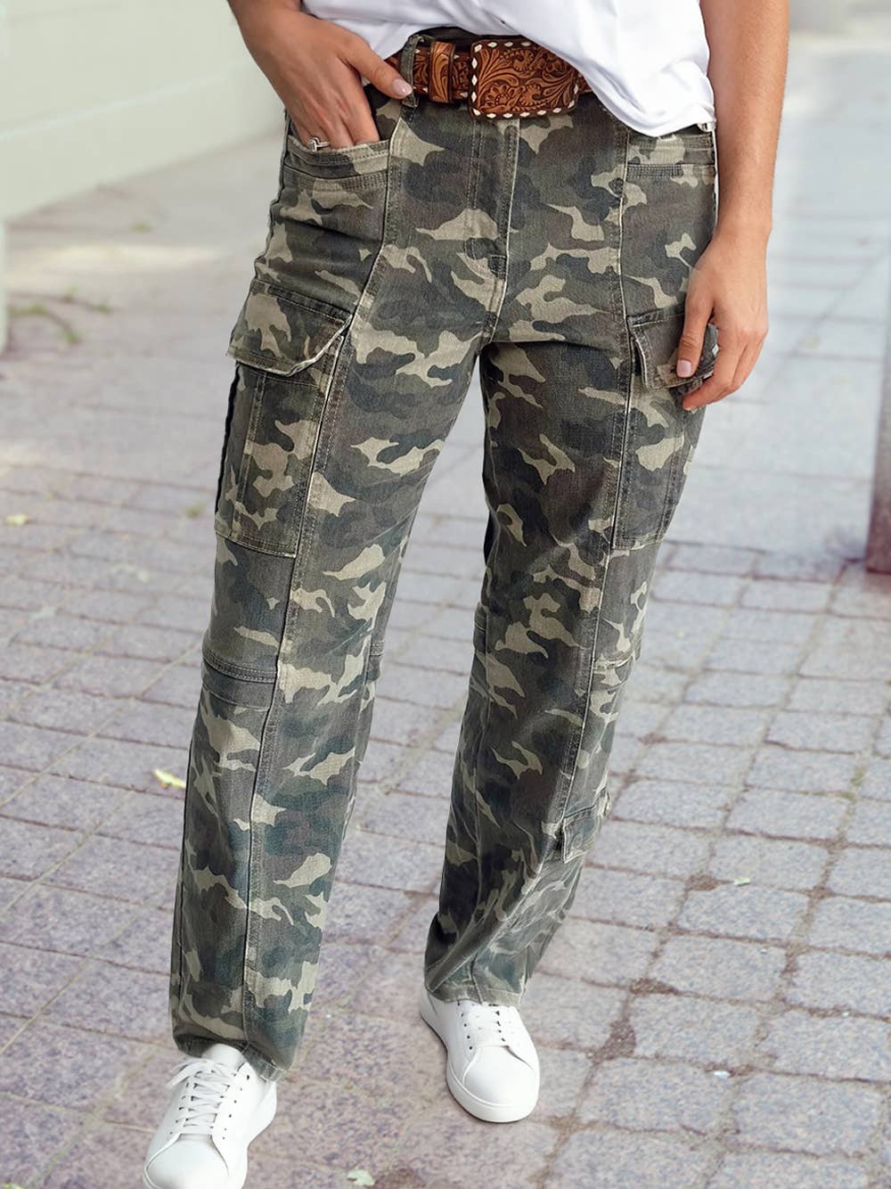 Committed Camouflage Print Jeans