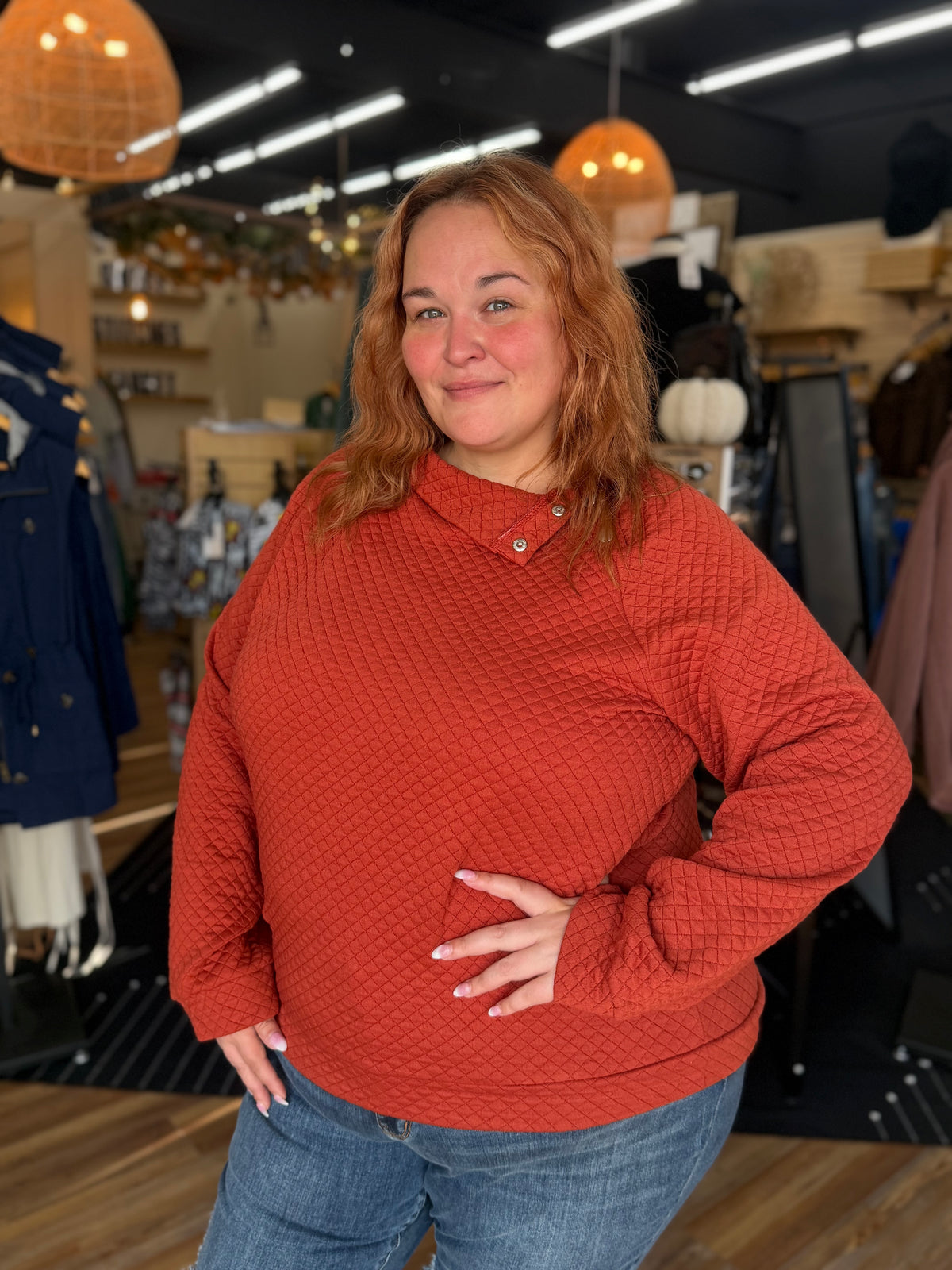 Qualified Quilted Sweatshirt