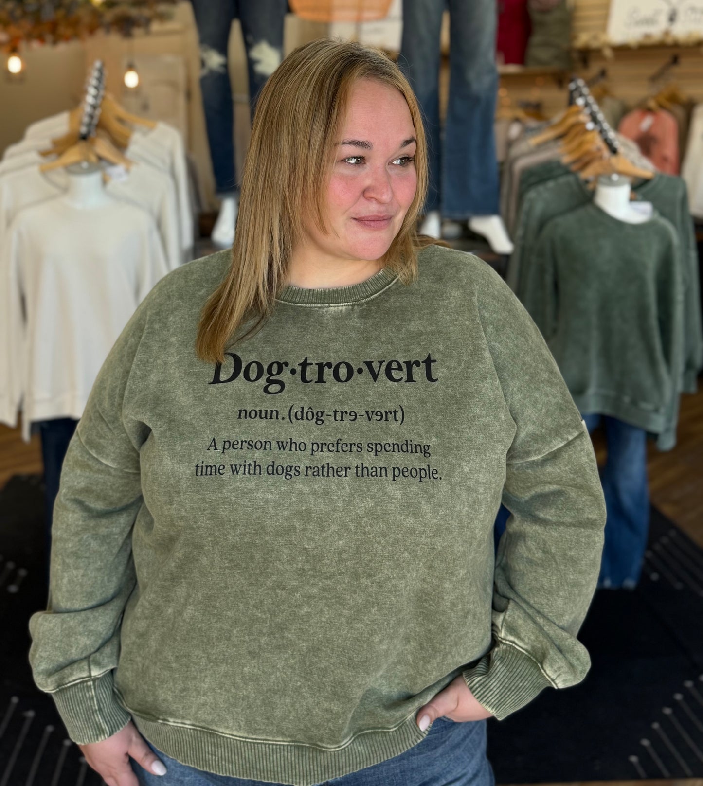 Dog-tro-vert Crew Sweatshirt