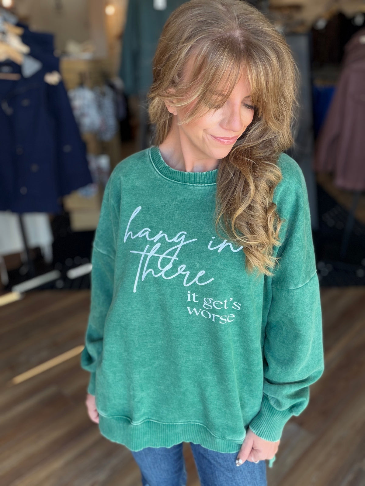 Hang in there Crew Sweatshirt
