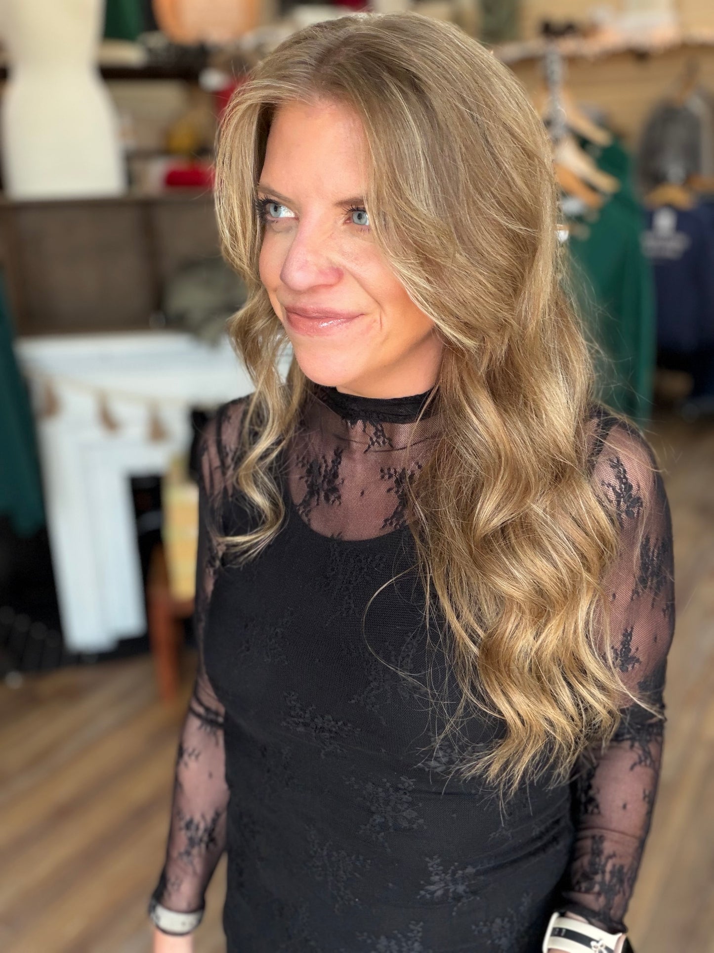 Sheer Lace Long Sleeve