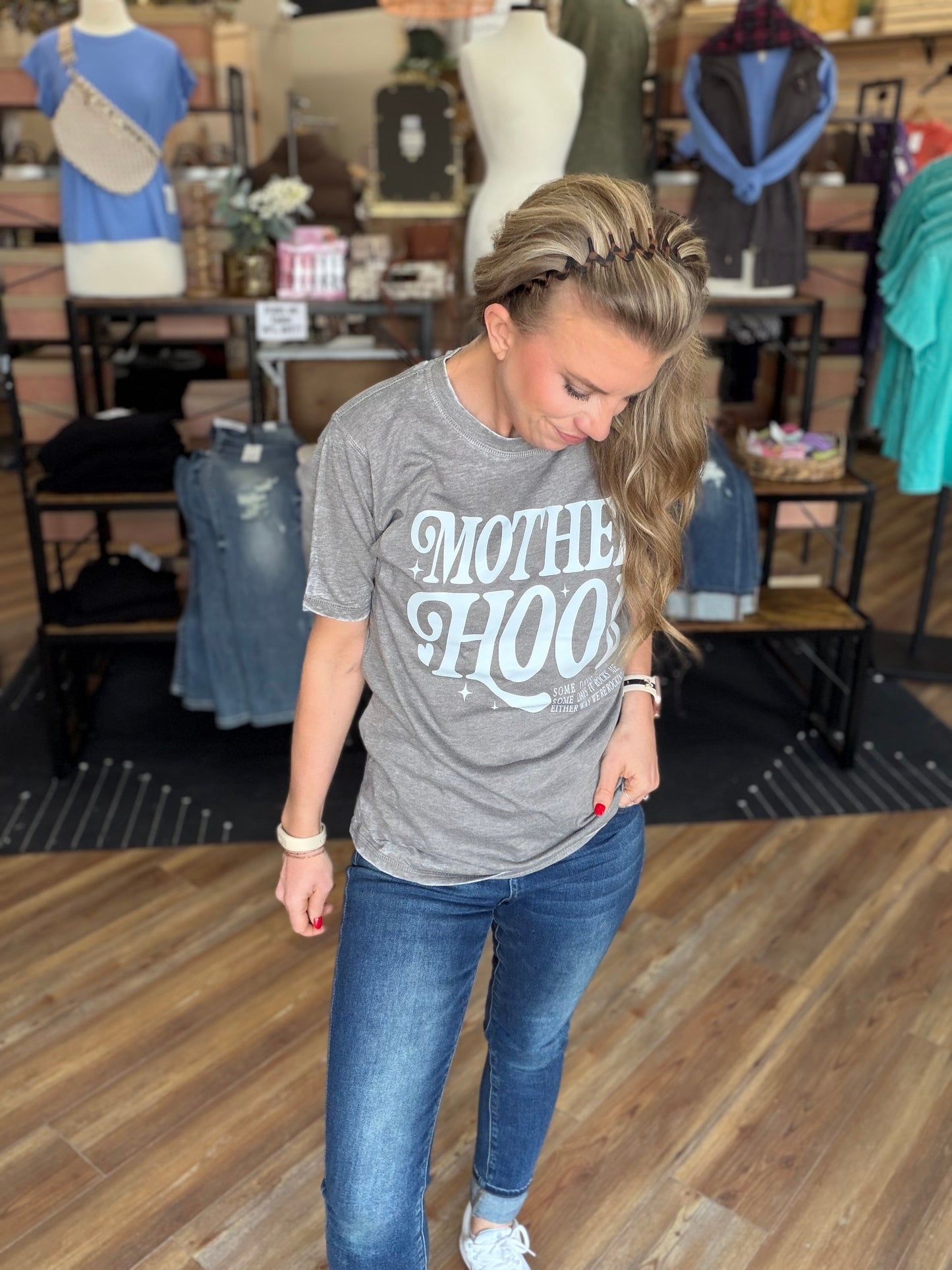 Motherhood Acid Wash Tee