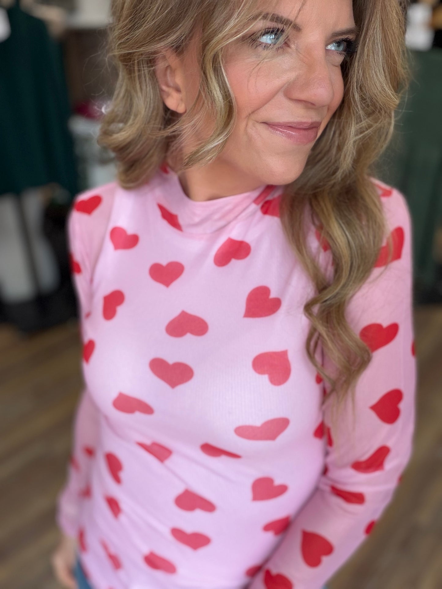 Sheer Heart Long Sleeve