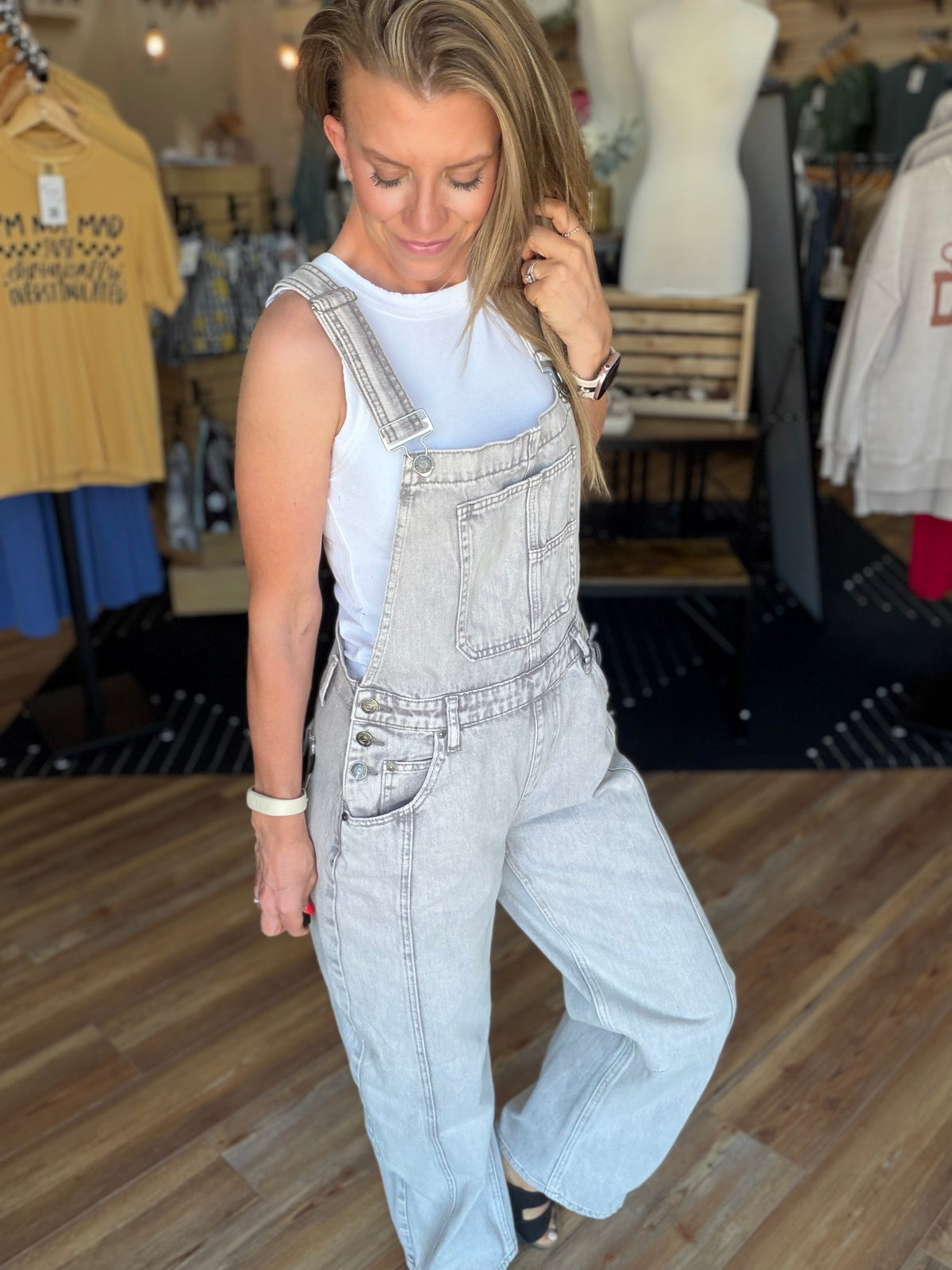 Optimistic Barrel Overalls