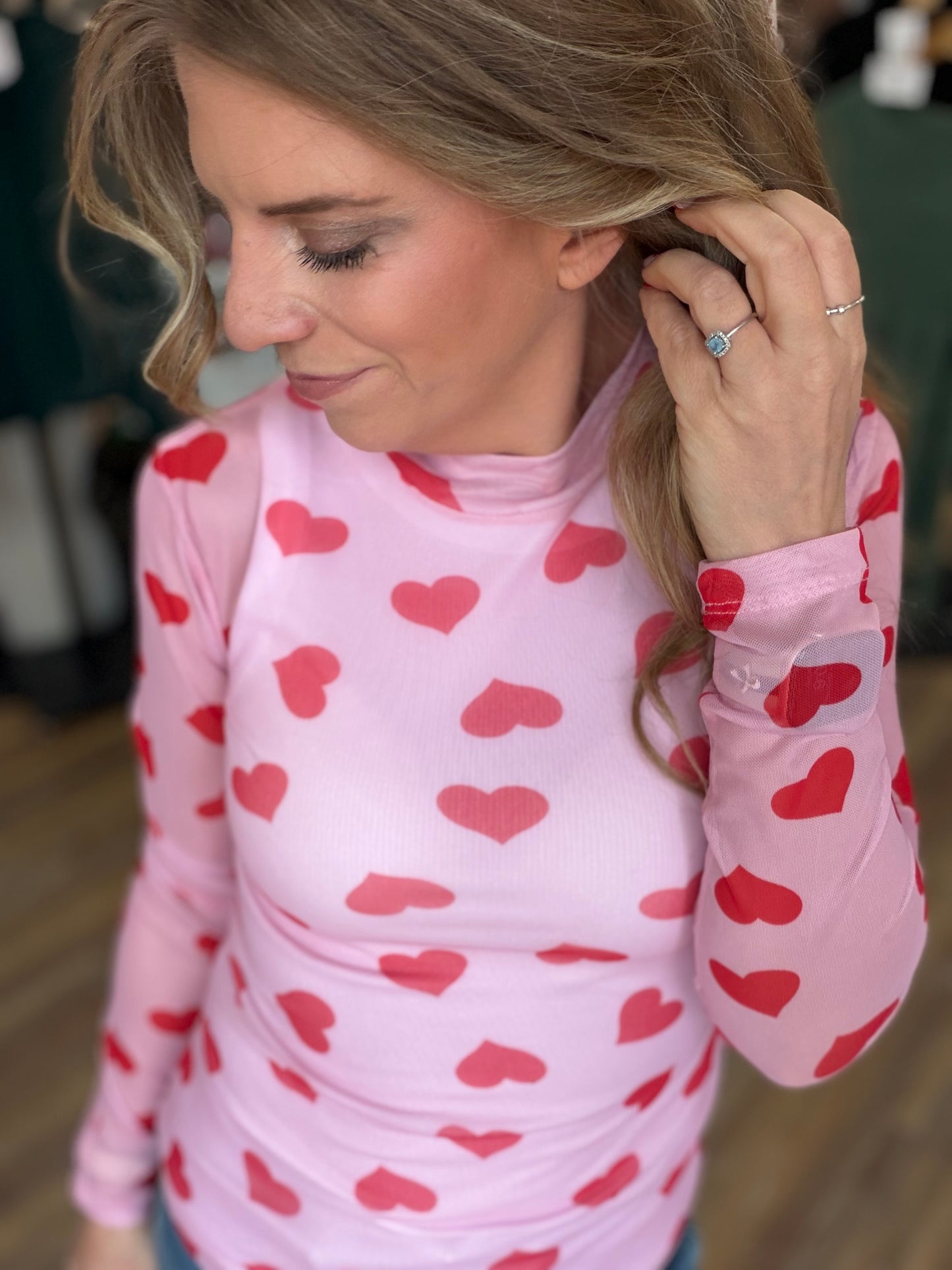Sheer Heart Long Sleeve