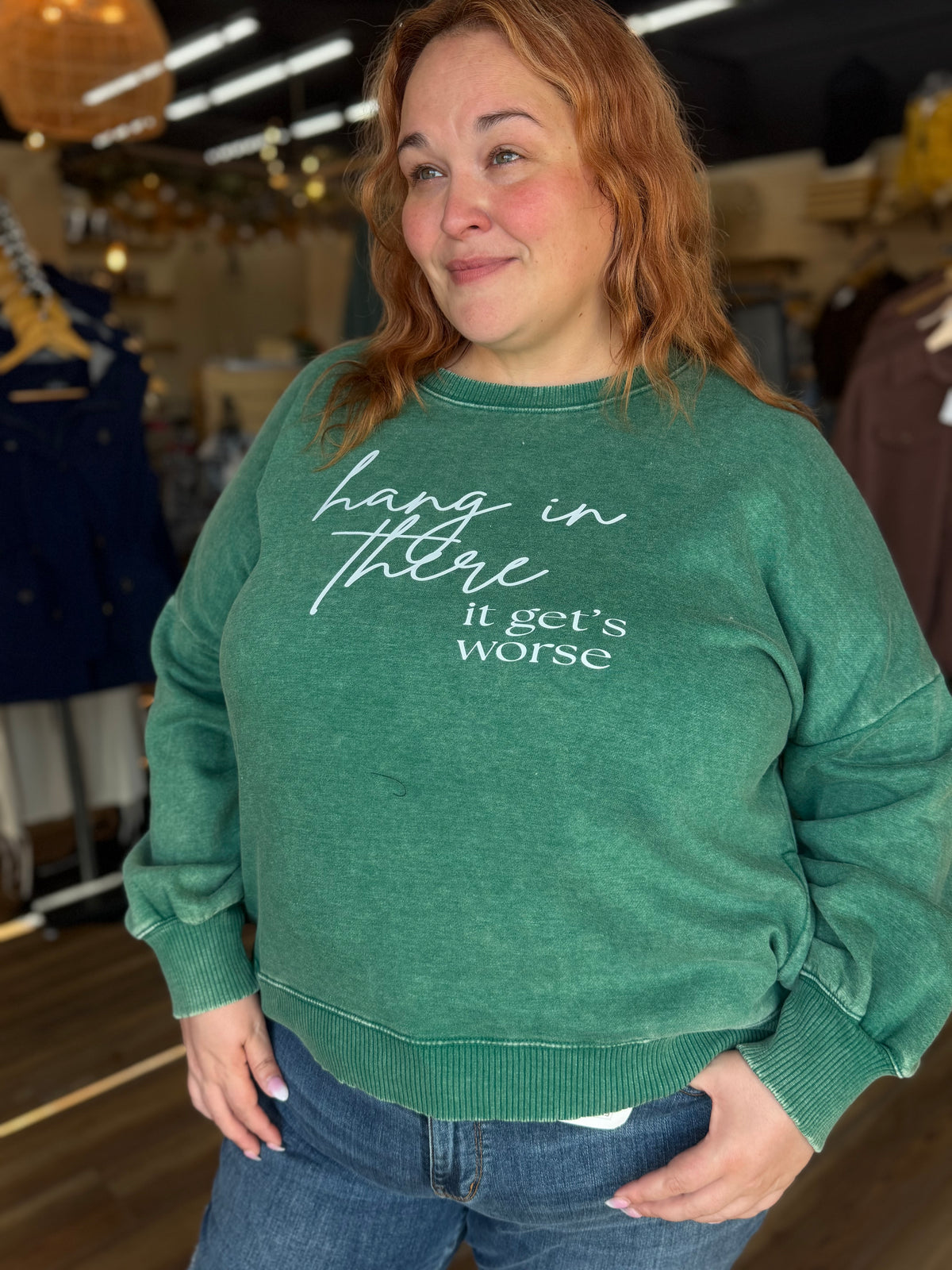 Hang in there Crew Sweatshirt