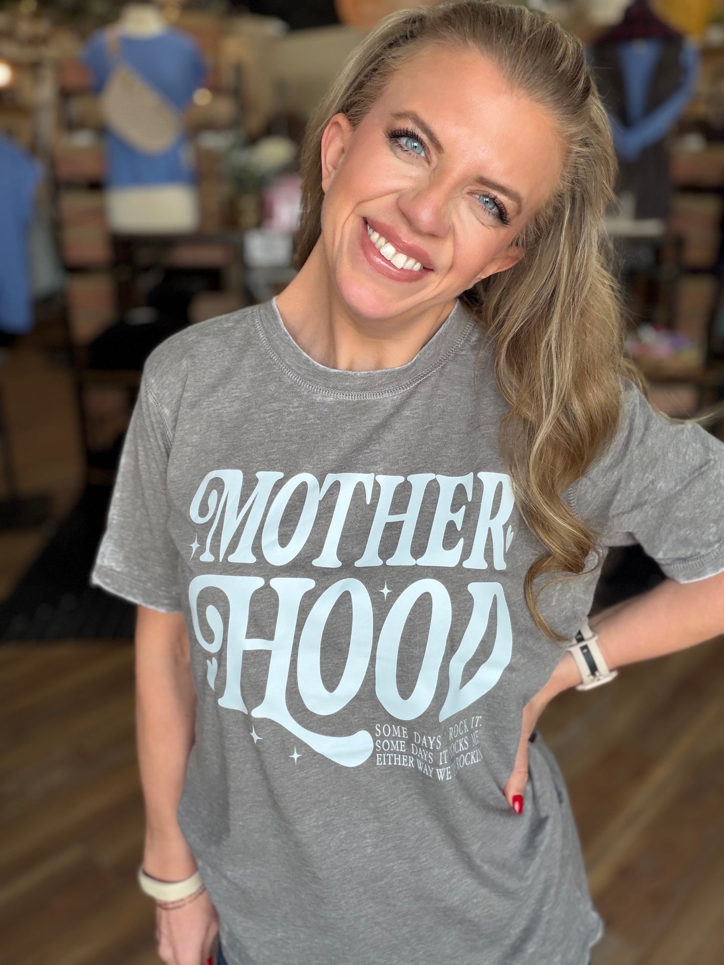 Motherhood Acid Wash Tee