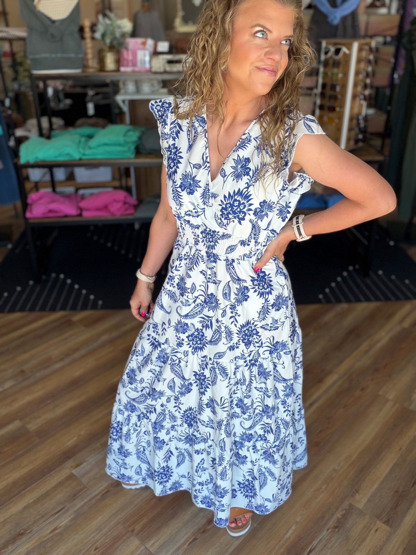Butterfly Sleeve Dress