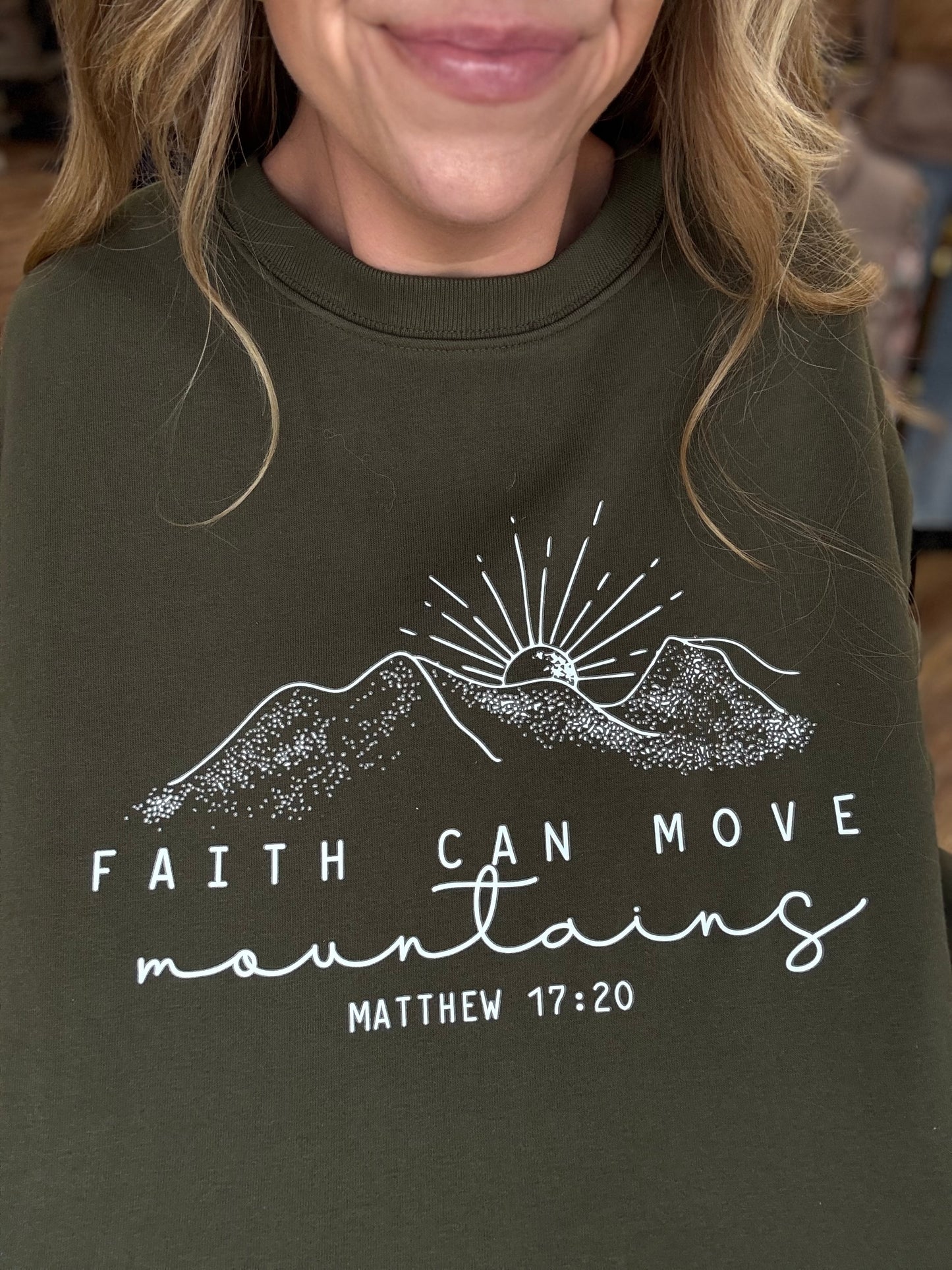 Matthew 17:20 Crew Sweatshirt