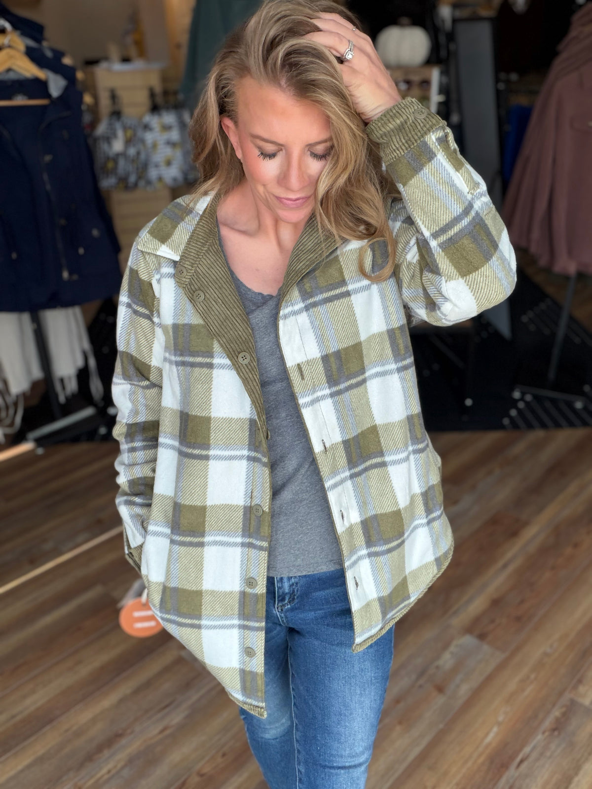 Capable Corduroy Reversible Shacket