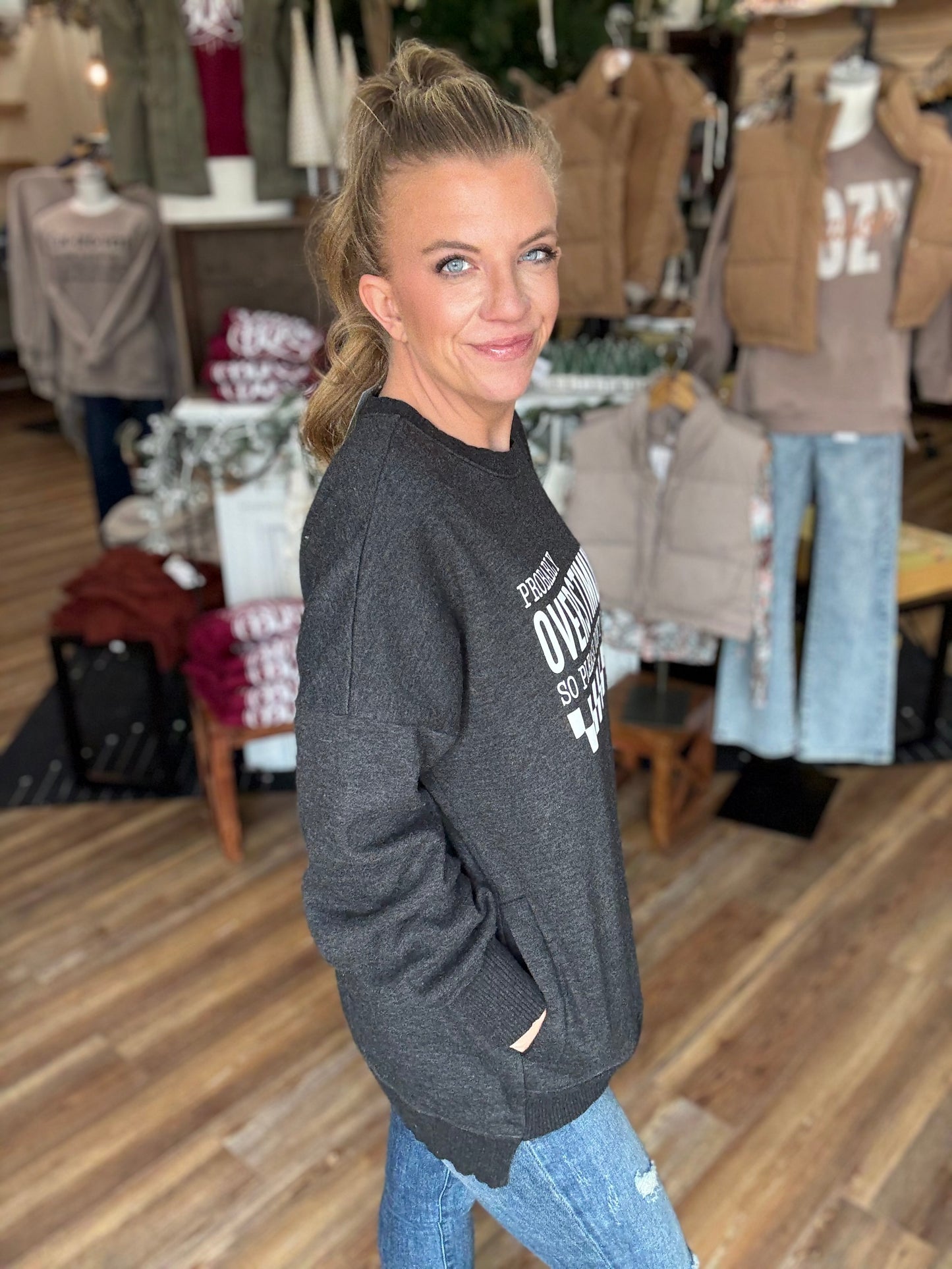 Probably Overstimulated Crew Sweatshirt