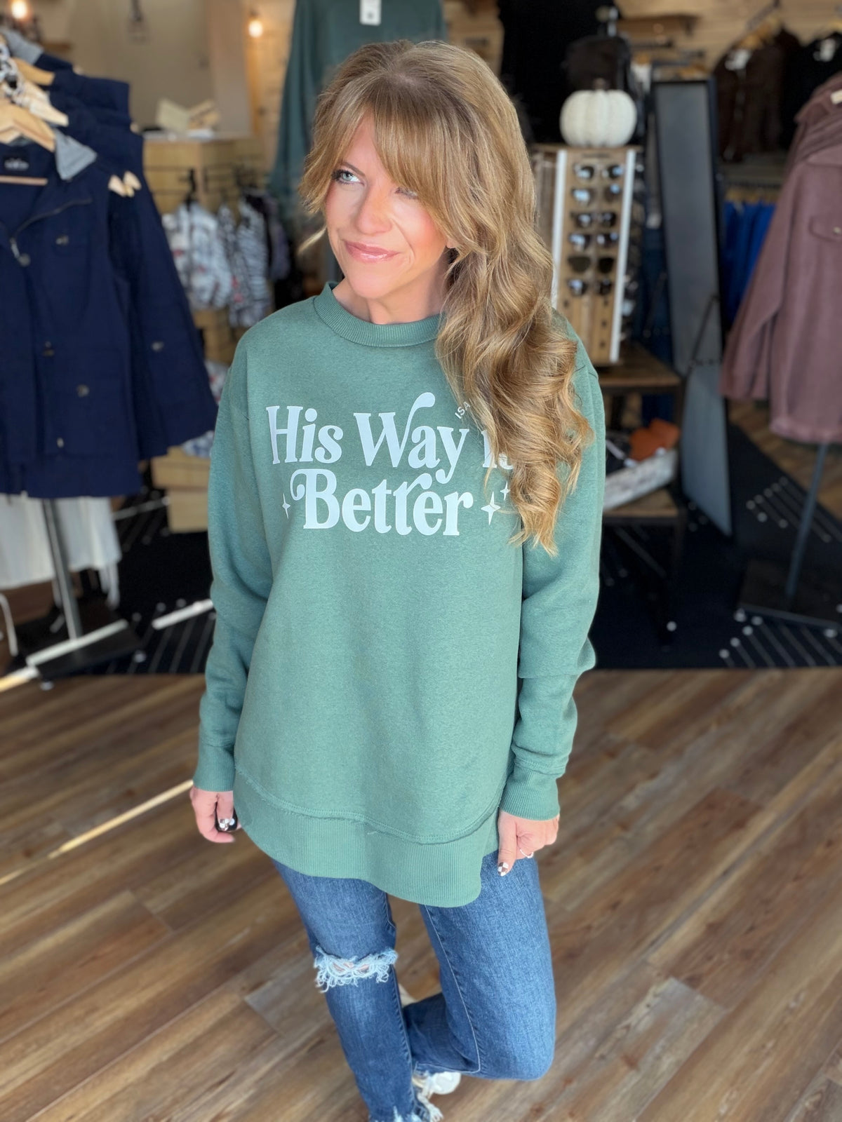 His Way Crew Sweatshirt
