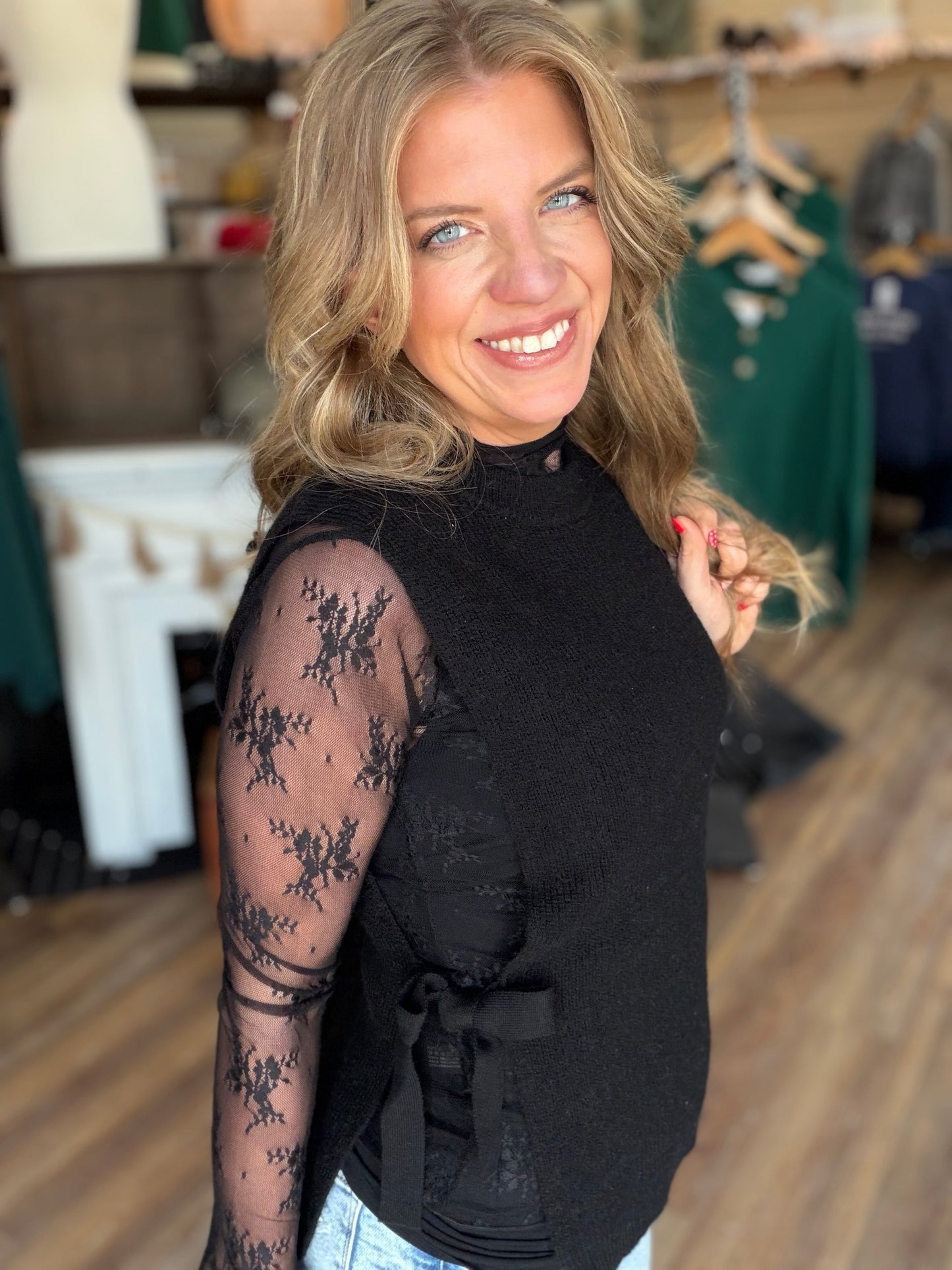 Engaged Side Tie Sweater