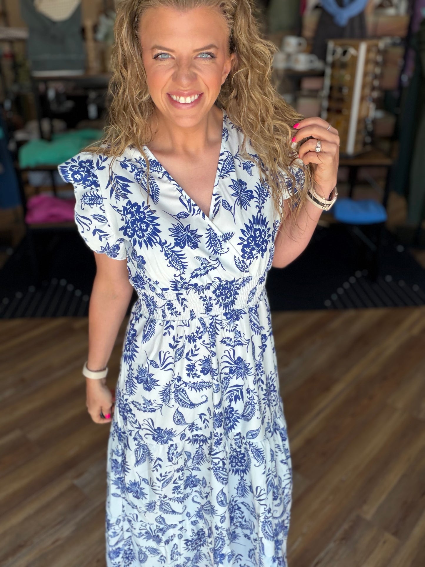 Butterfly Sleeve Dress