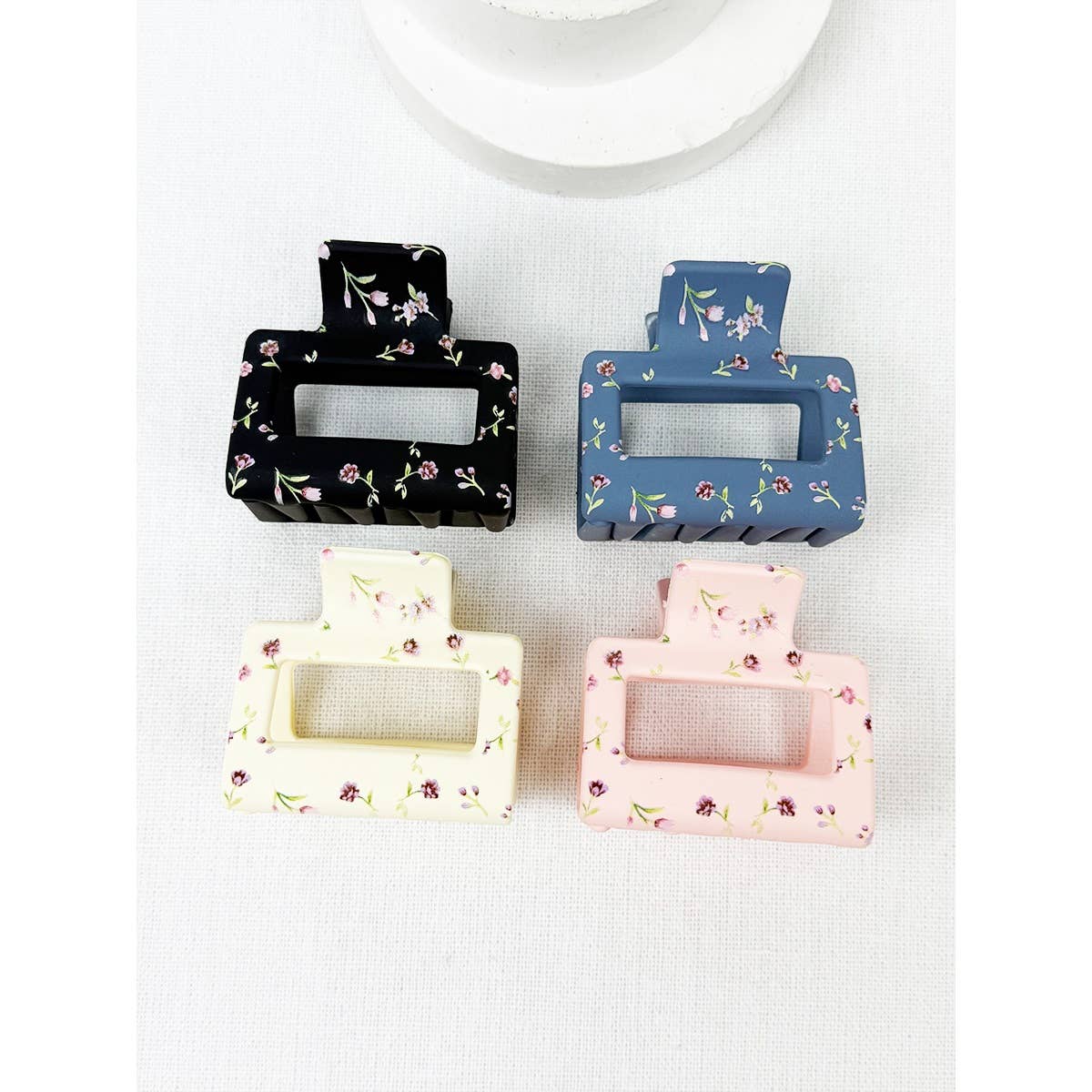 Floral Pattern Jaw Clips