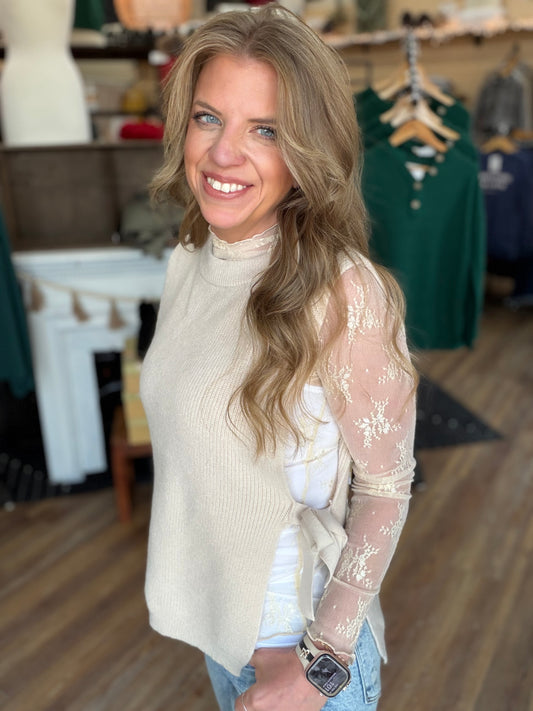 Engaged Side Tie Sweater