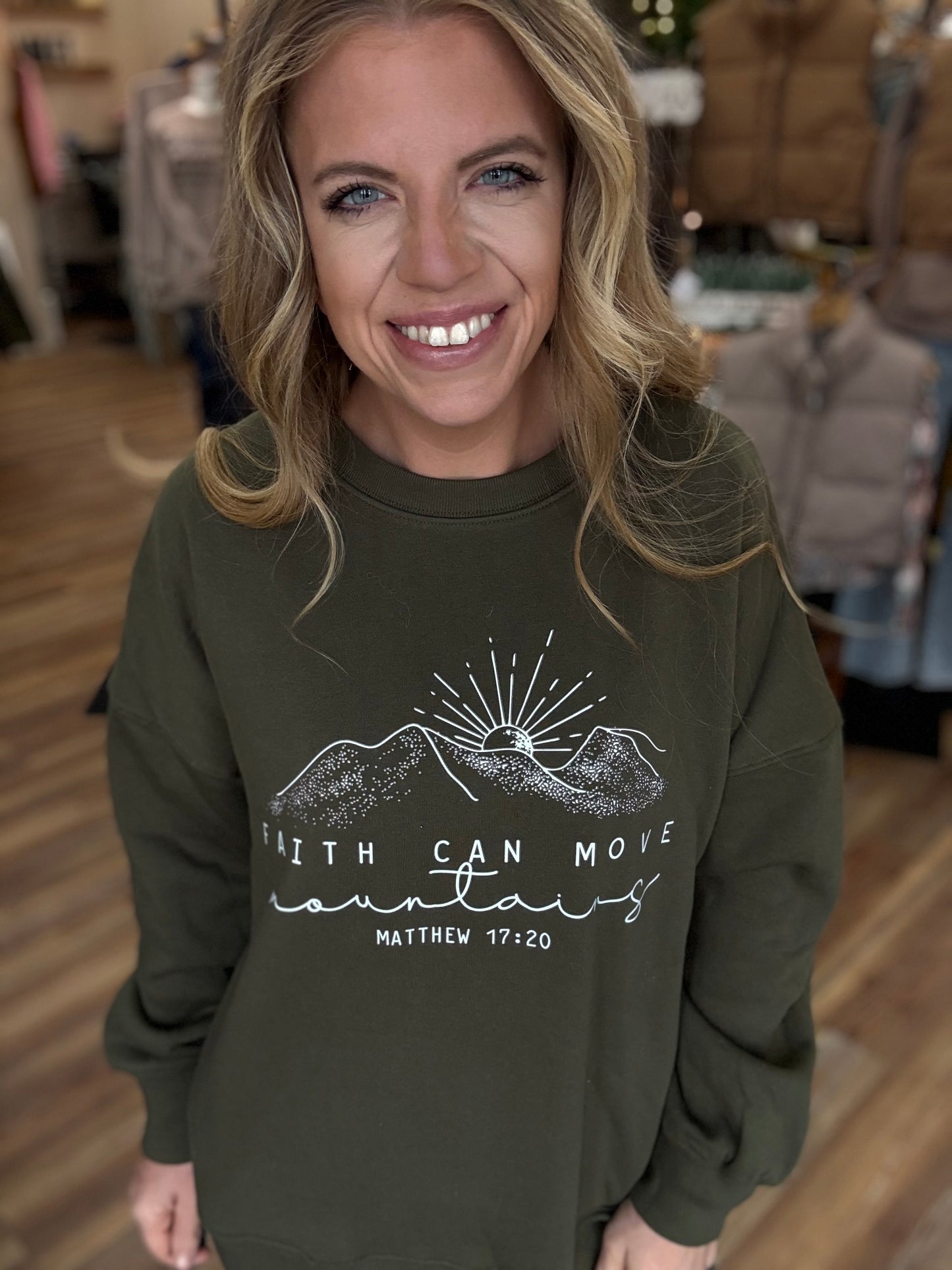 Matthew 17:20 Crew Sweatshirt