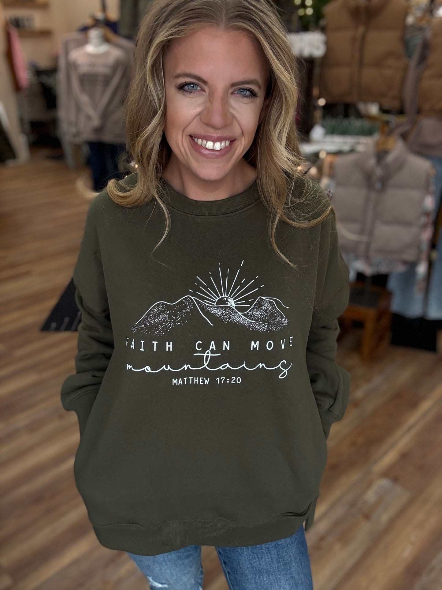 Matthew 17:20 Crew Sweatshirt