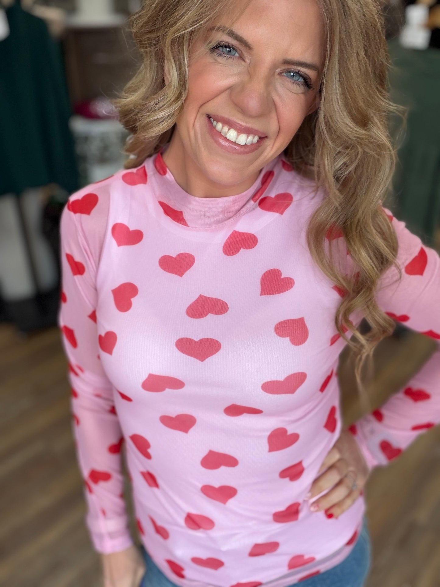Sheer Heart Long Sleeve