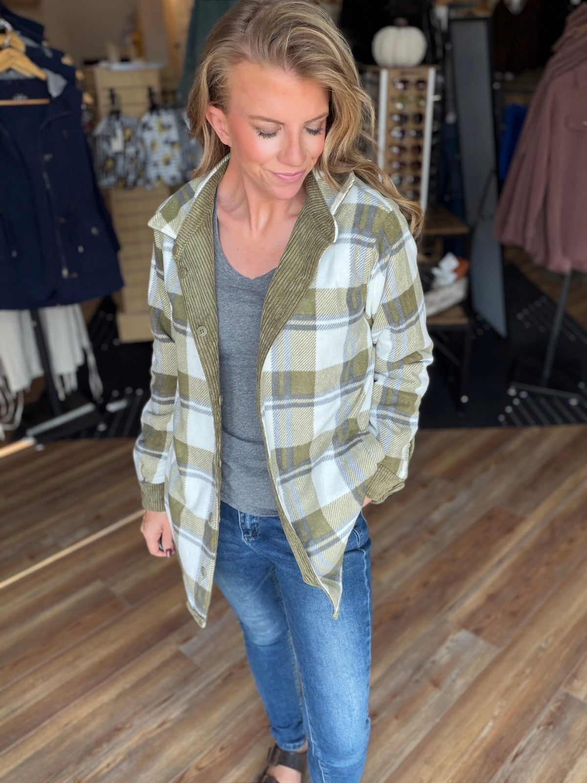 Capable Corduroy Reversible Shacket
