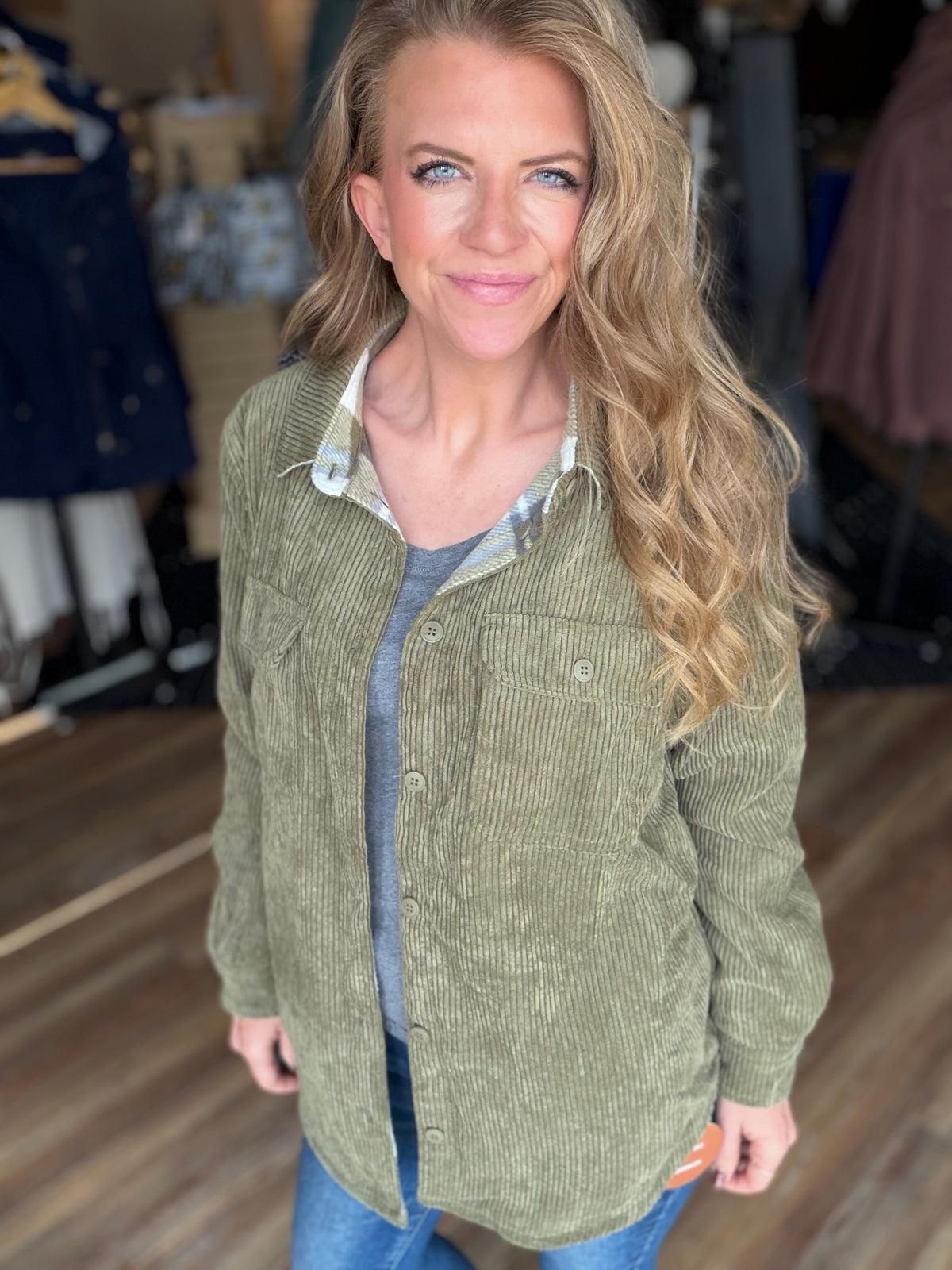 Capable Corduroy Reversible Shacket