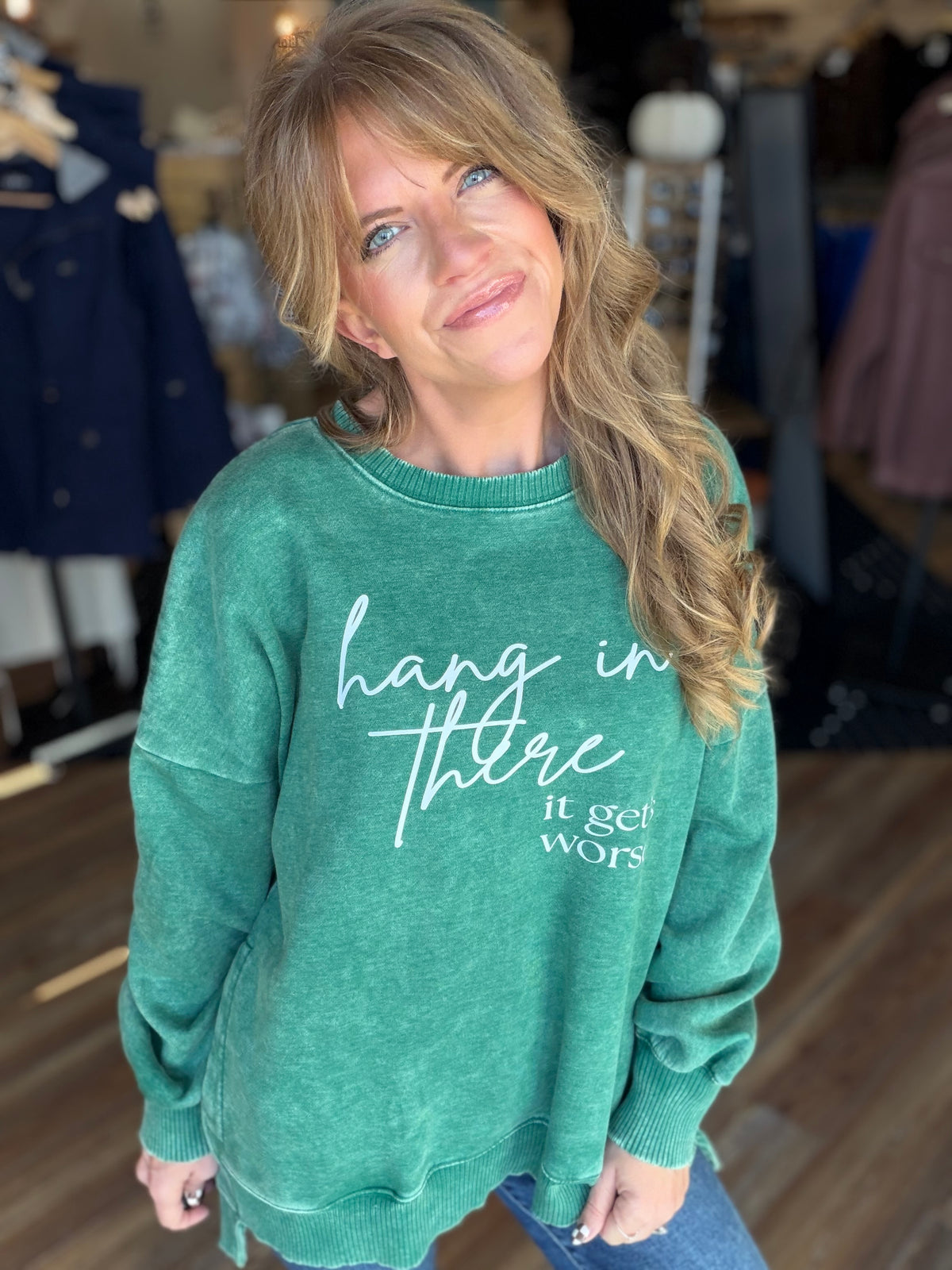 Hang in there Crew Sweatshirt