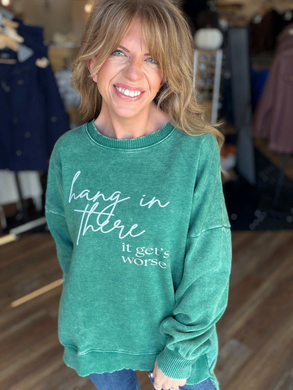 Hang in there Crew Sweatshirt