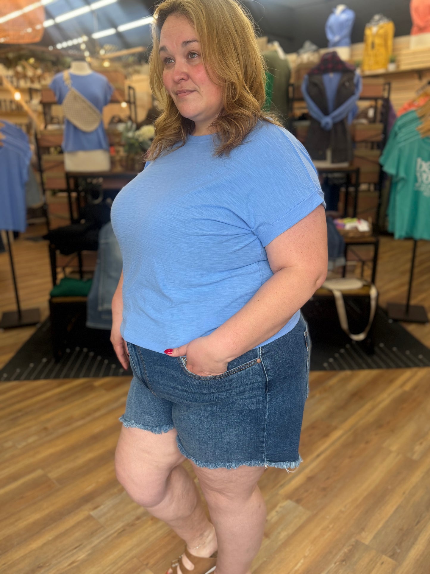 Devotion Frayed JUDY BLUE Shorts