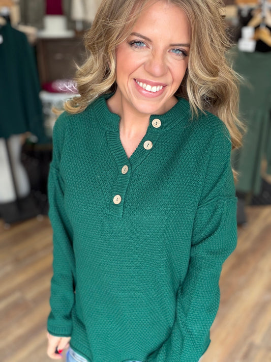 Bold Button Sweater