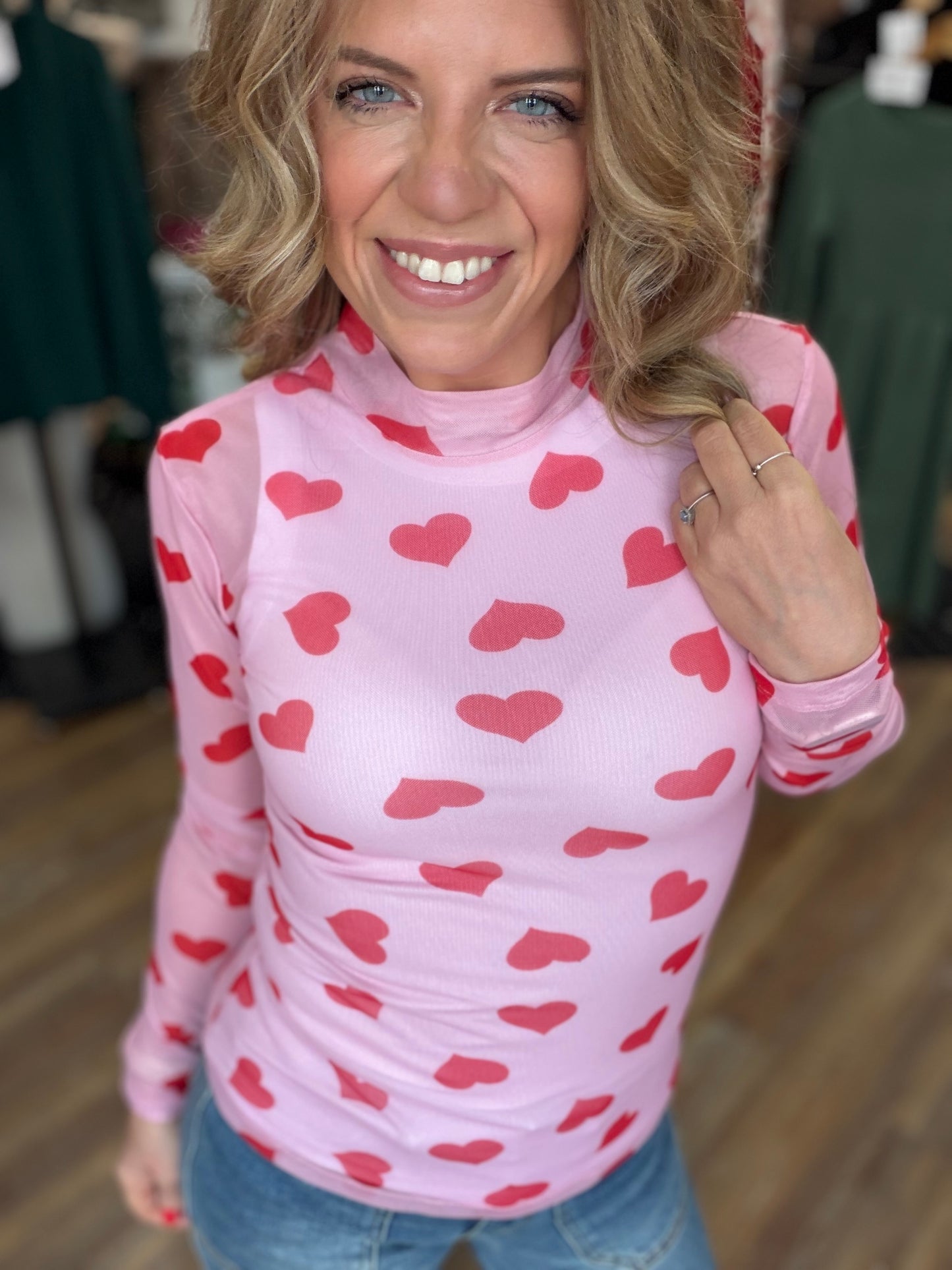 Sheer Heart Long Sleeve