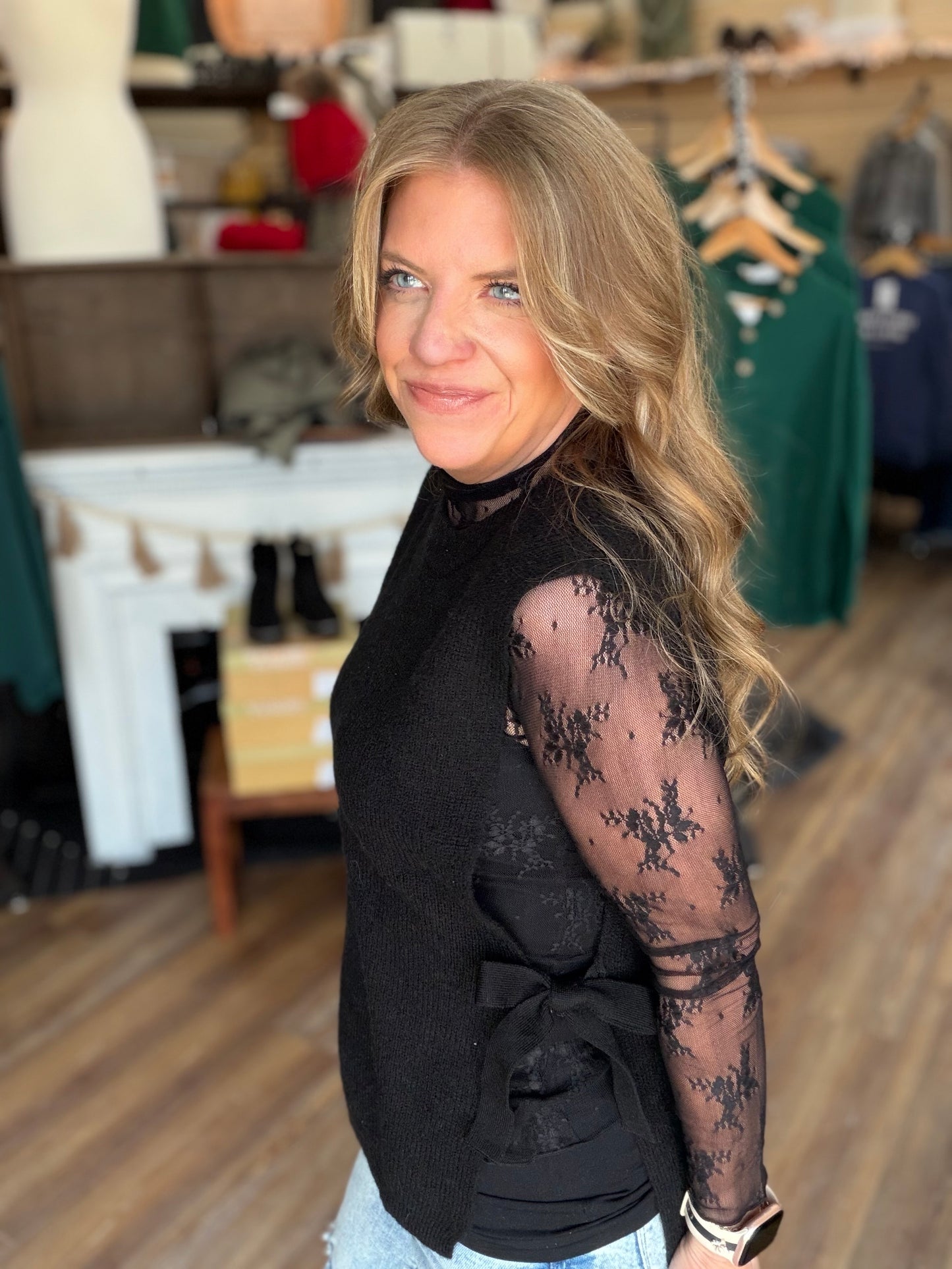 Engaged Side Tie Sweater