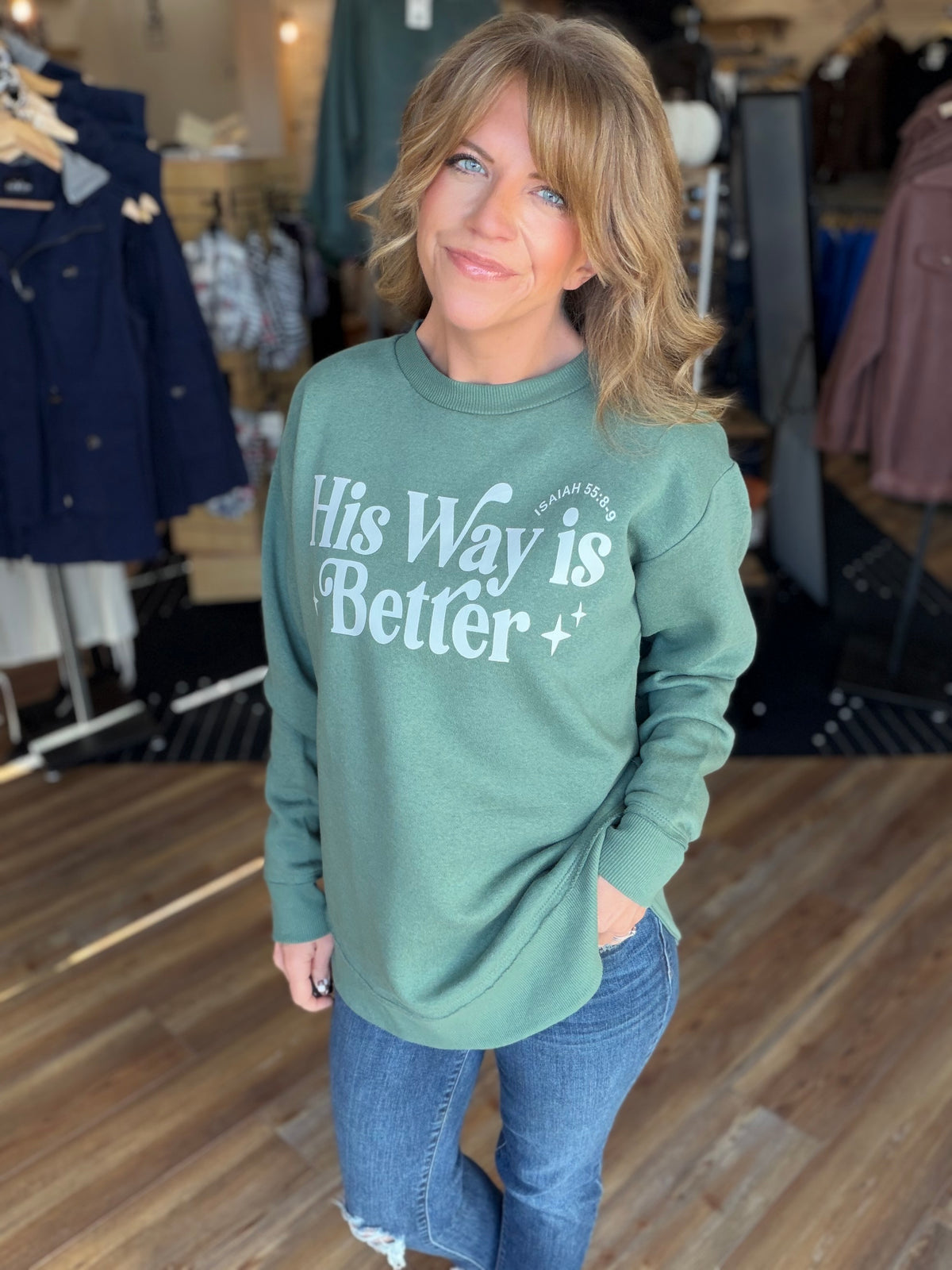 His Way Crew Sweatshirt