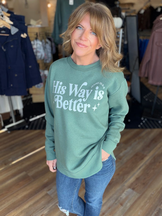 His Way Crew Sweatshirt