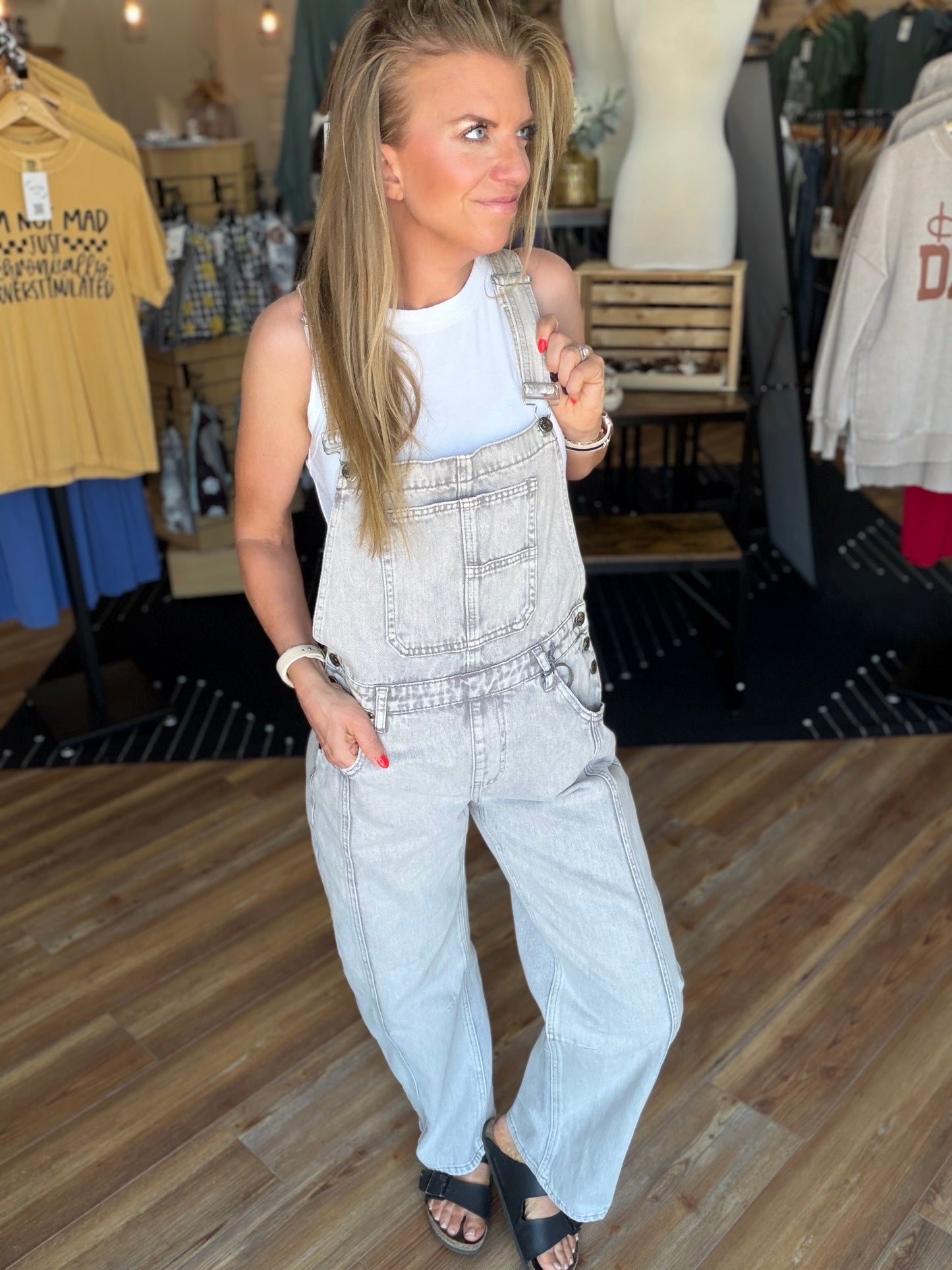 Optimistic Barrel Overalls