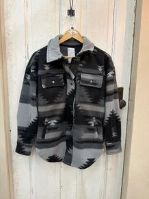 Friendship Aztec Fleece Shacket