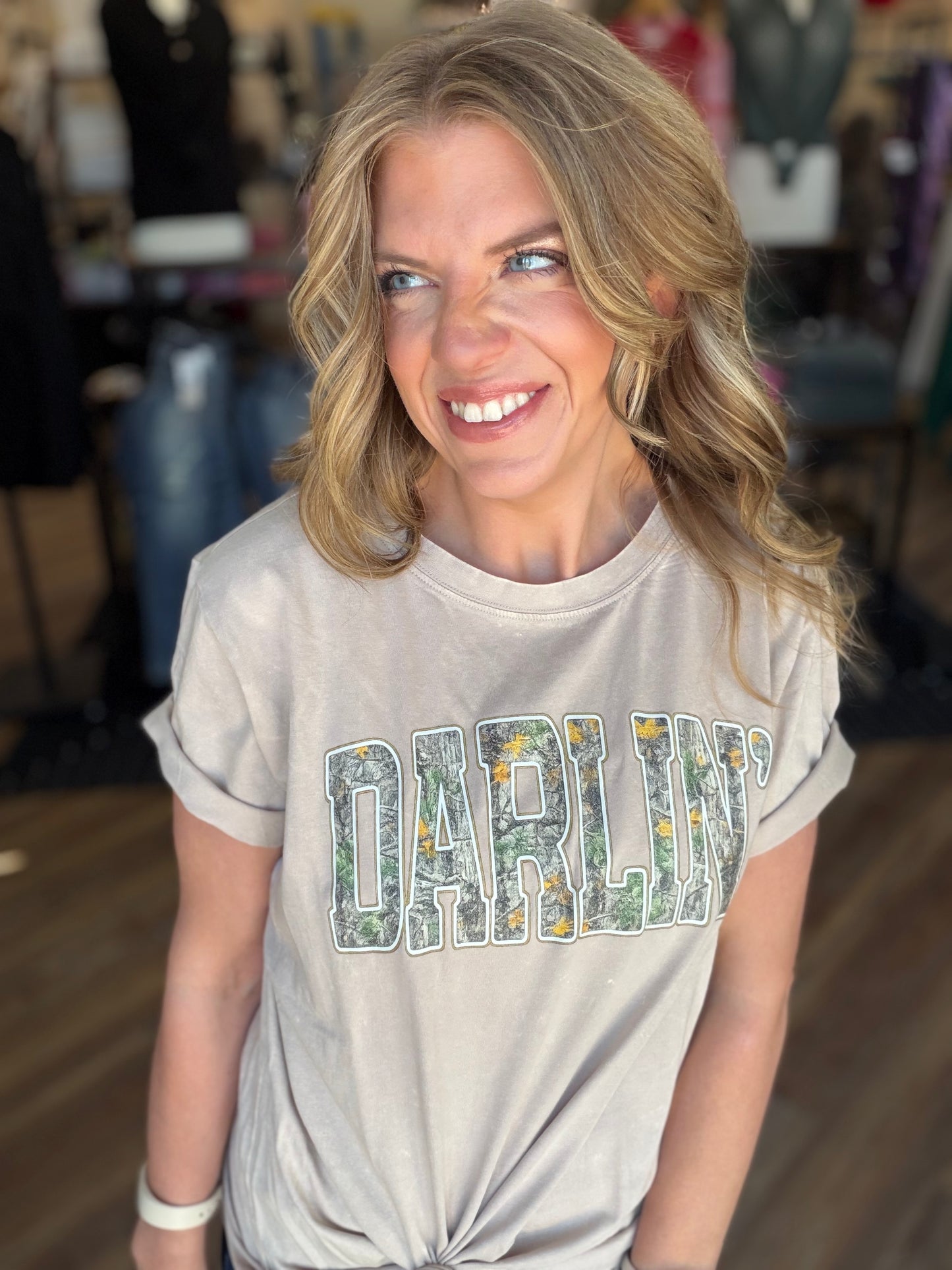 Hello Darlin' Acid Wash Tee
