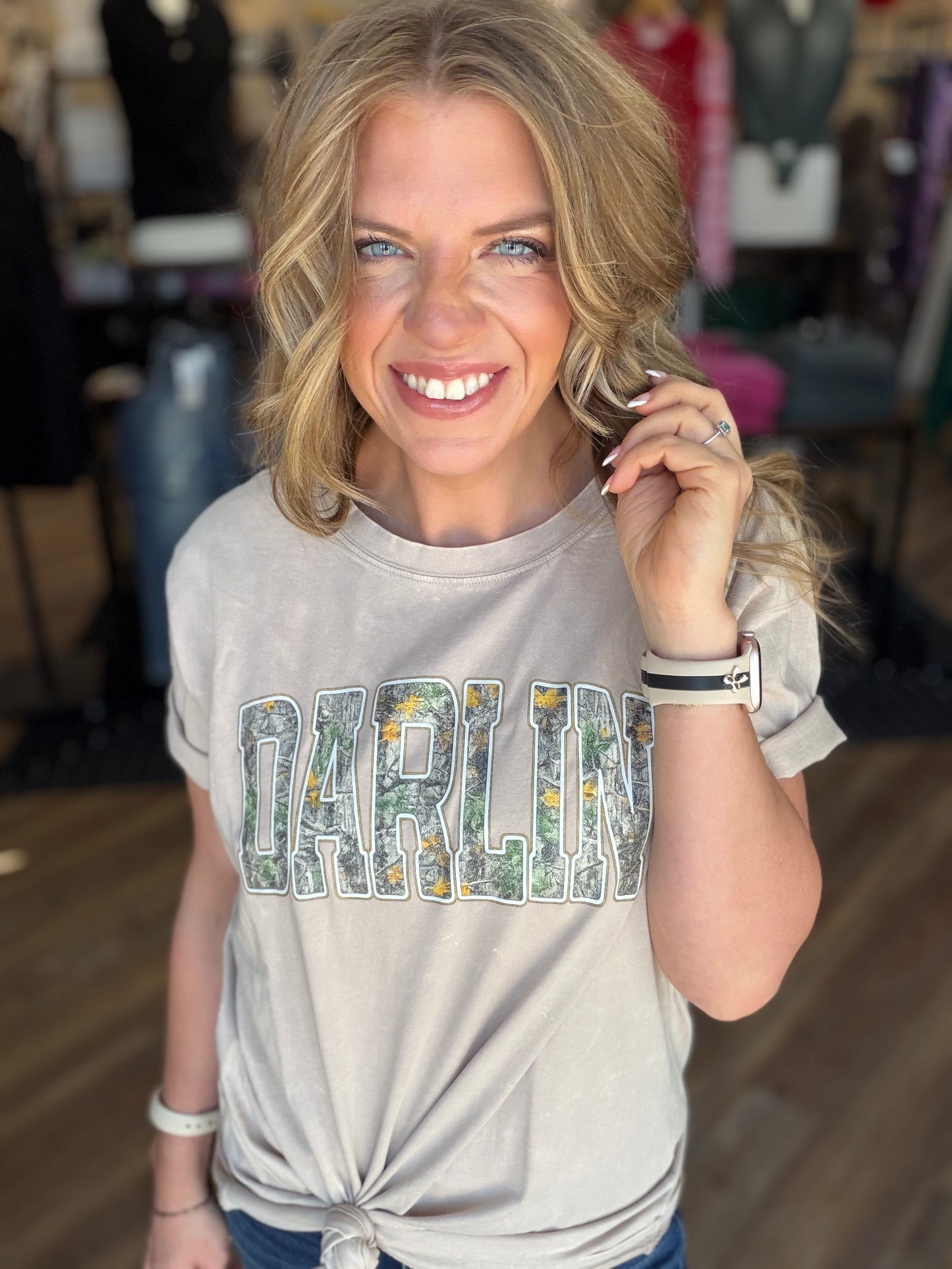 Hello Darlin' Acid Wash Tee