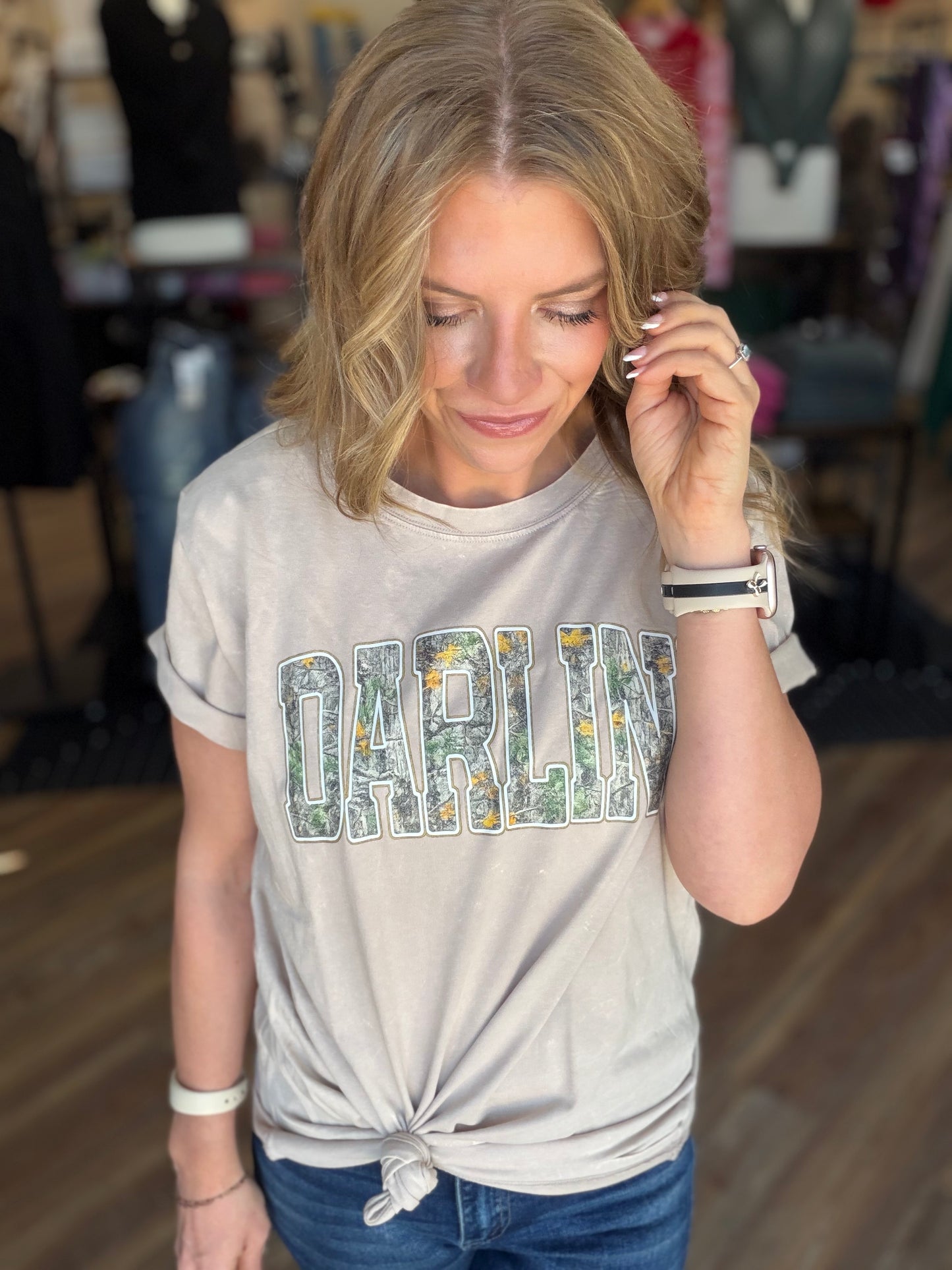 Hello Darlin' Acid Wash Tee