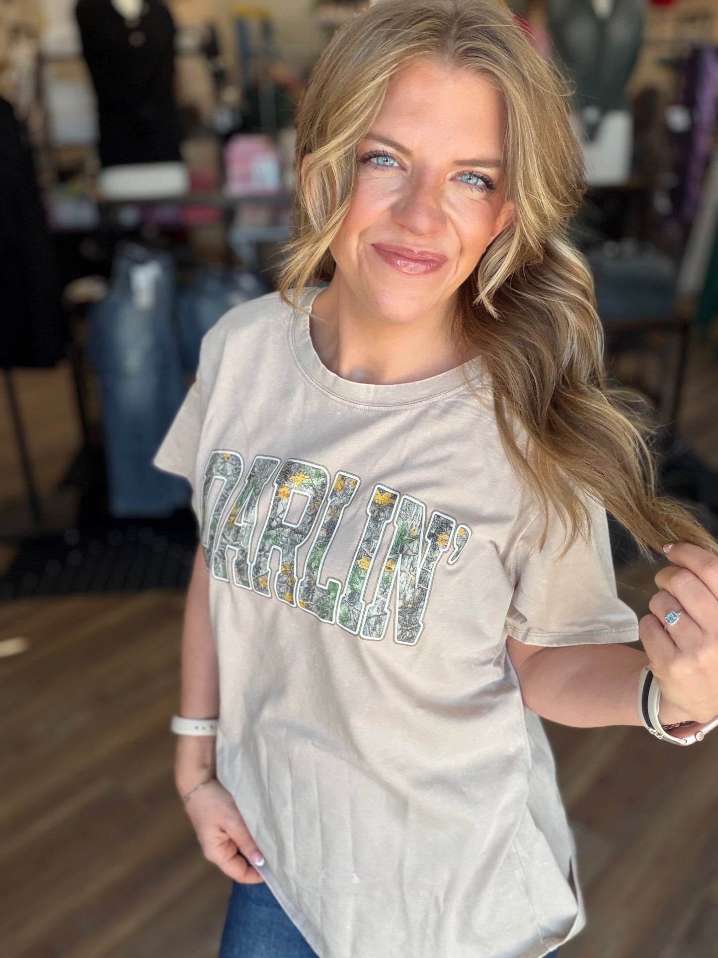 Hello Darlin' Acid Wash Tee