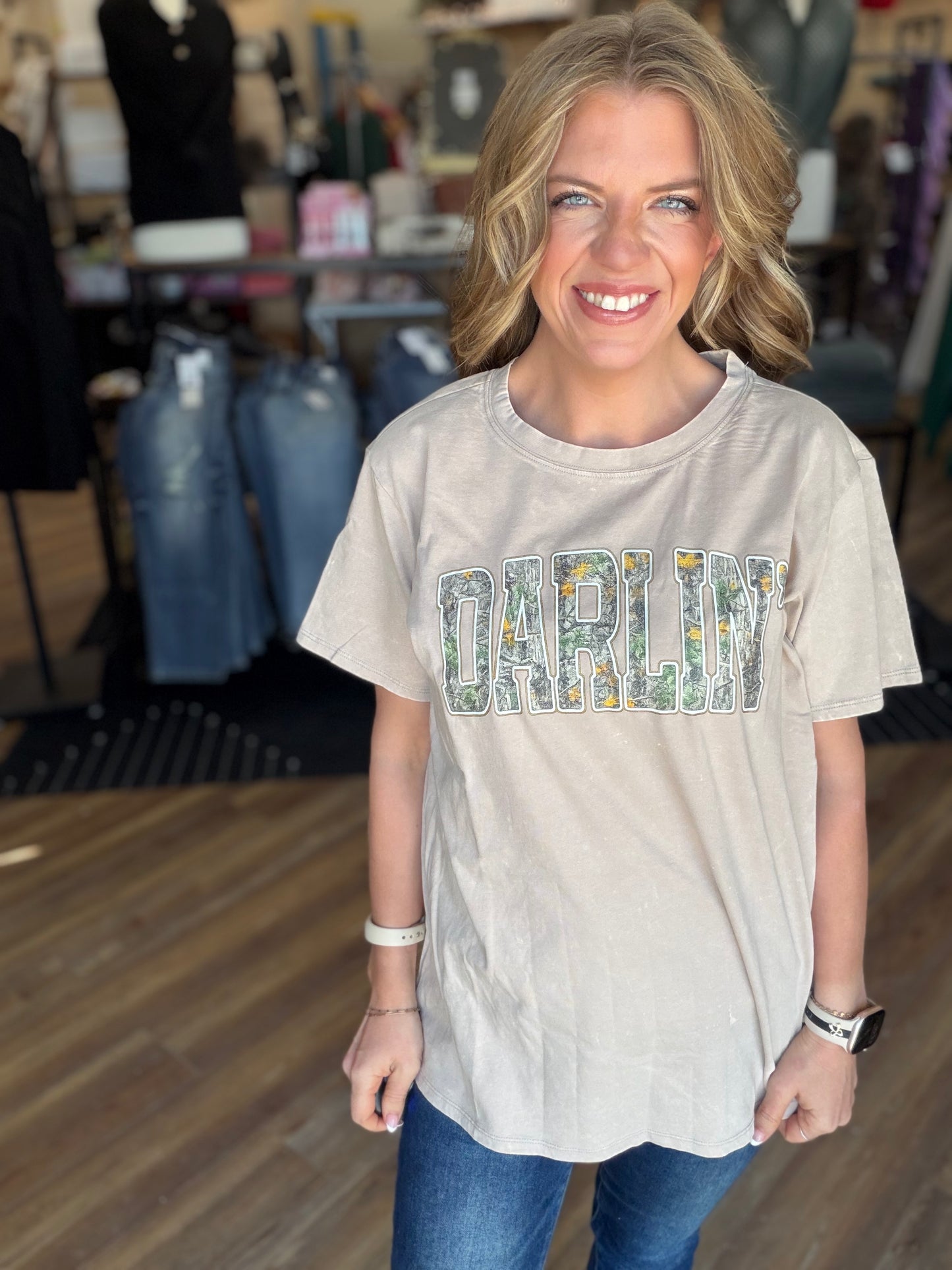 Hello Darlin' Acid Wash Tee